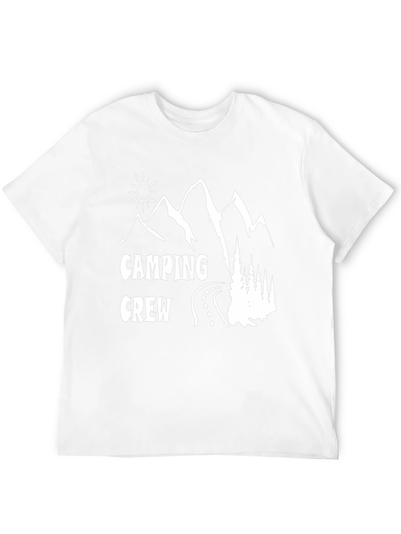 Camping Crew Black Graphic T-Shirt