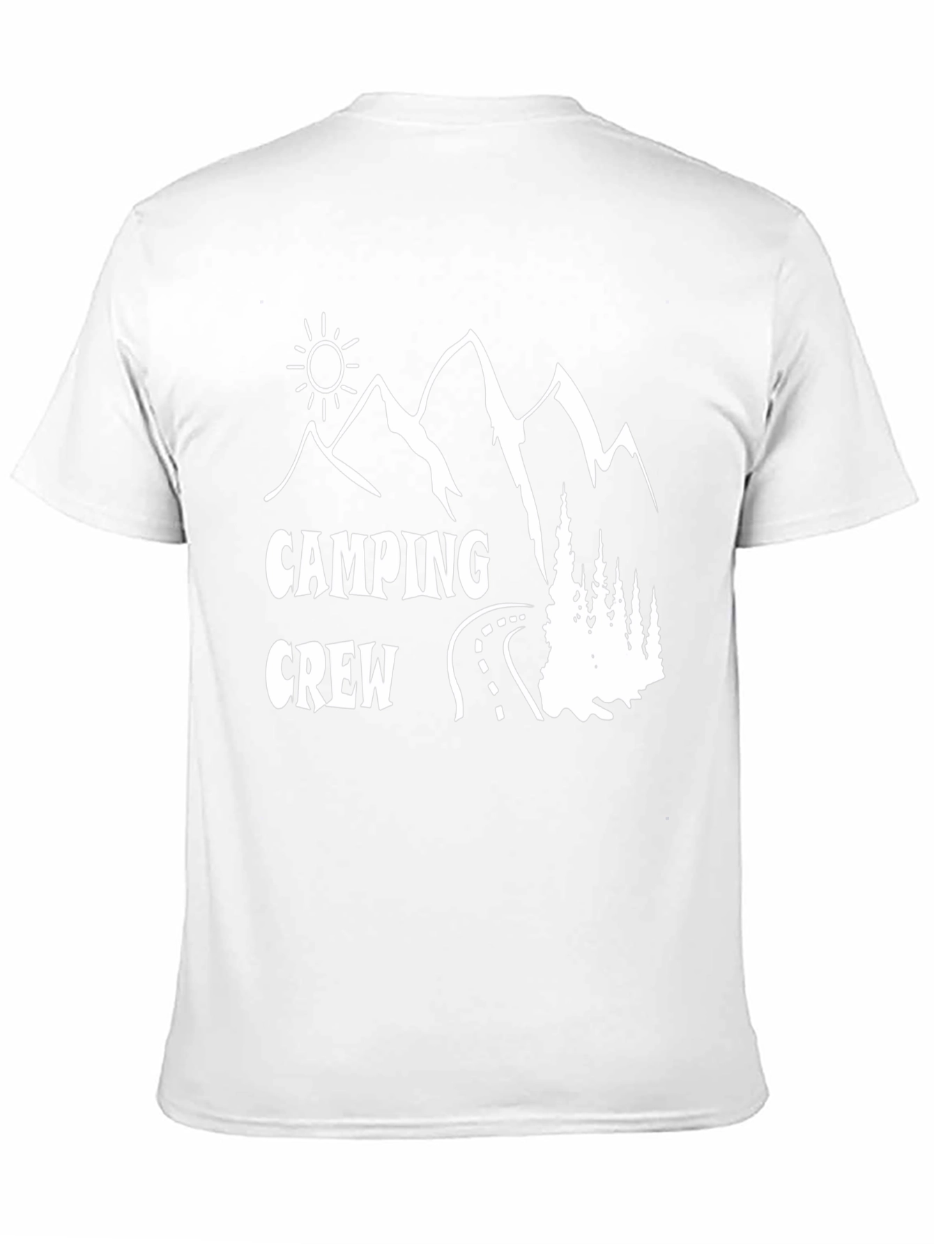 Camping Crew Black Graphic T-Shirt