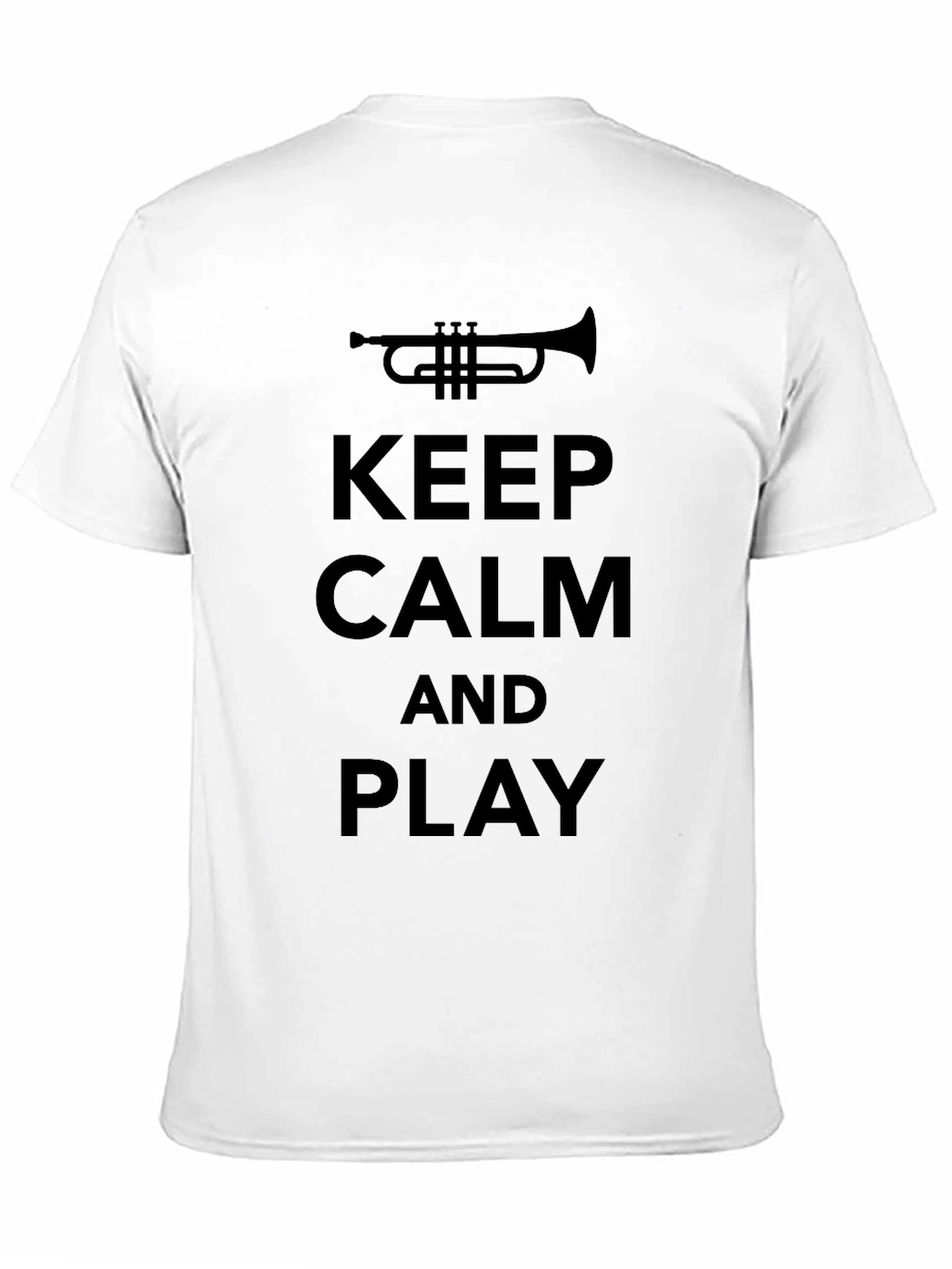 Keep Calm and Play Trumpet T-Shirt - Black