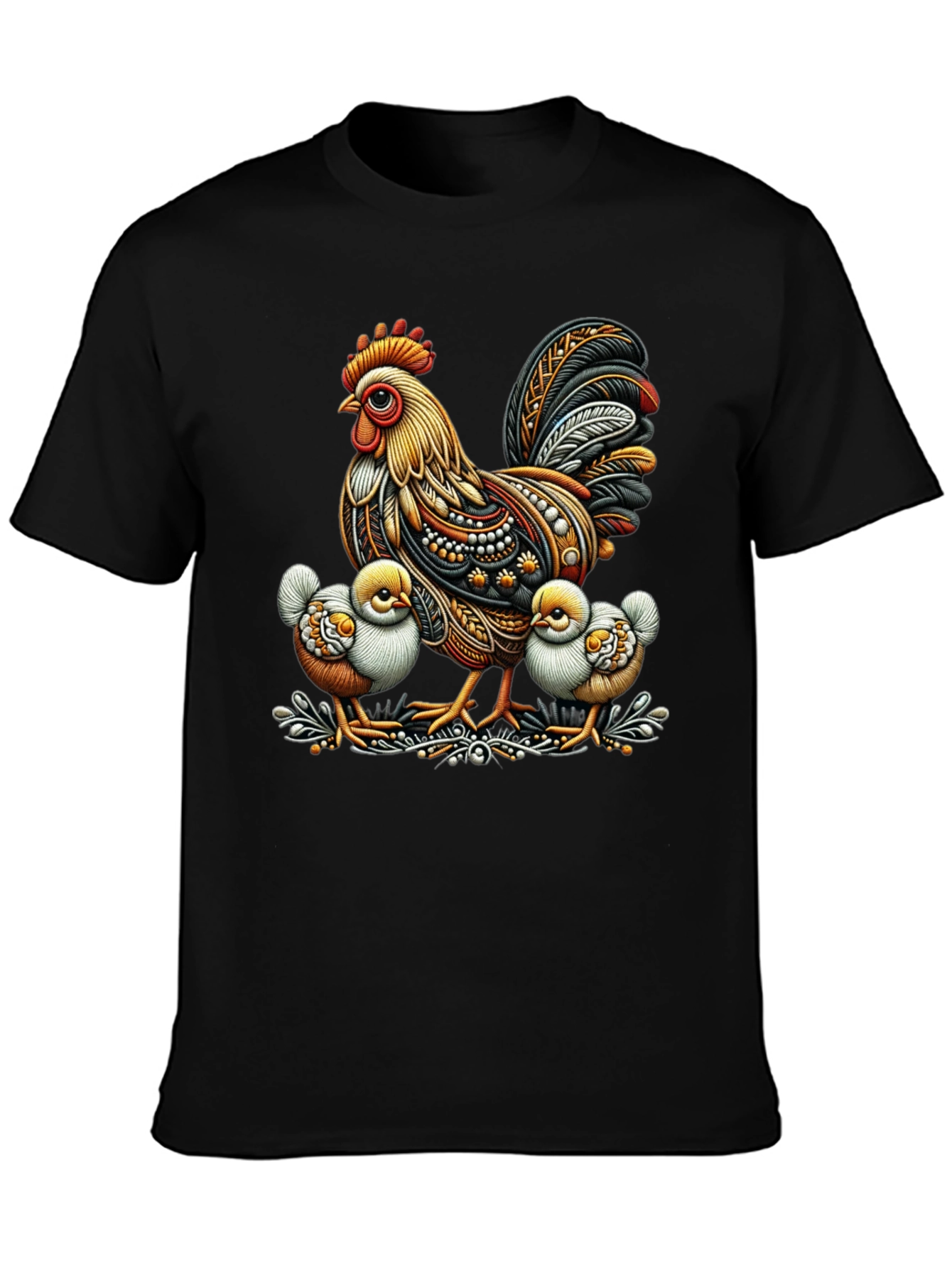 Rooster and Chicks Graphic Tee