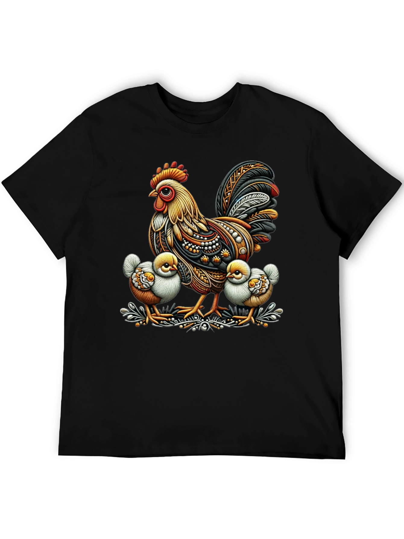 Rooster and Chicks Graphic Tee