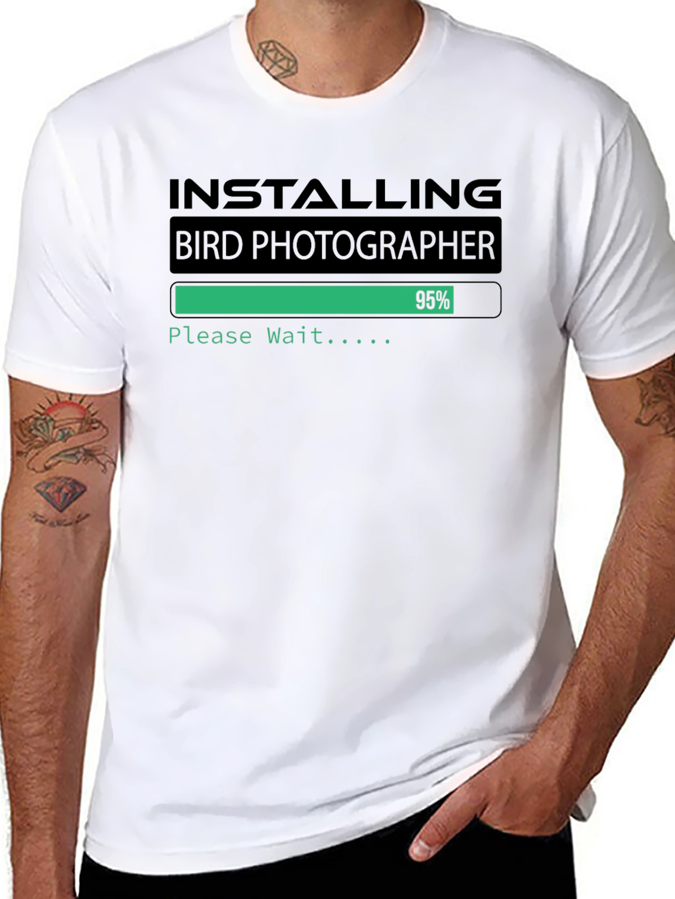 Installing Bird Photographer Funny T-Shirt