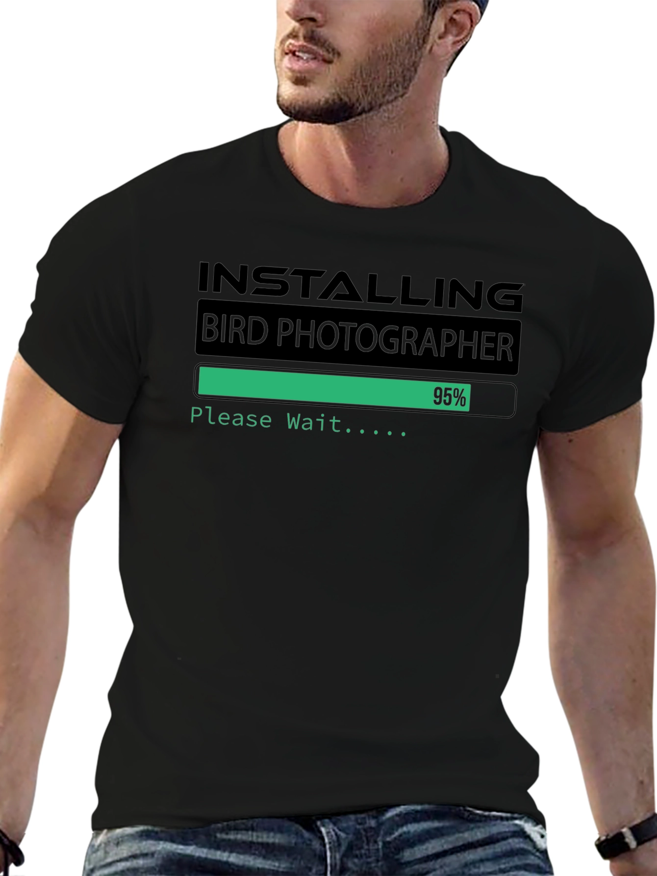 Installing Bird Photographer Funny T-Shirt