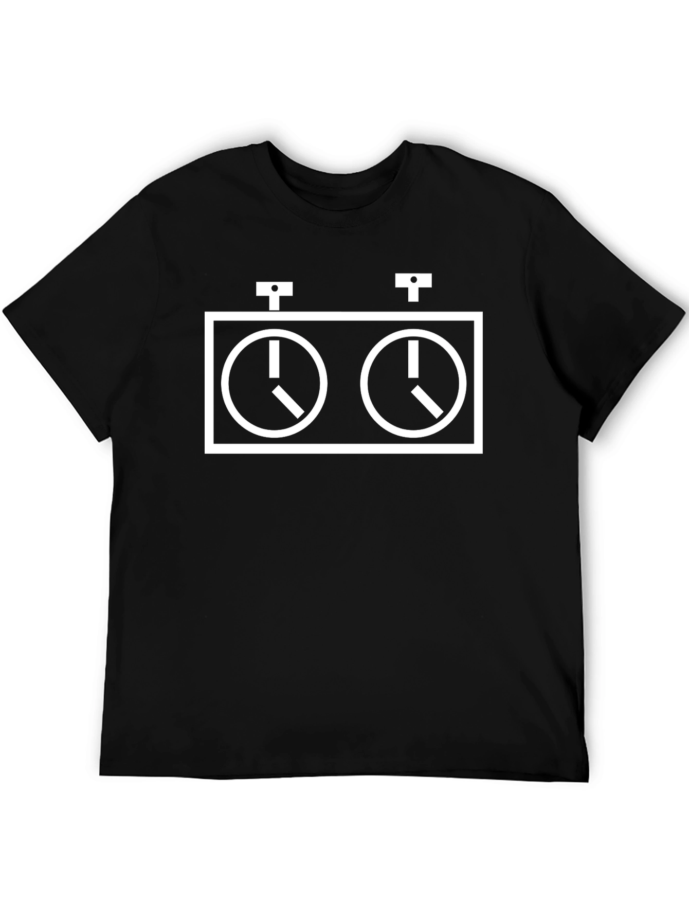 Chess Clock Graphic Tee - Black