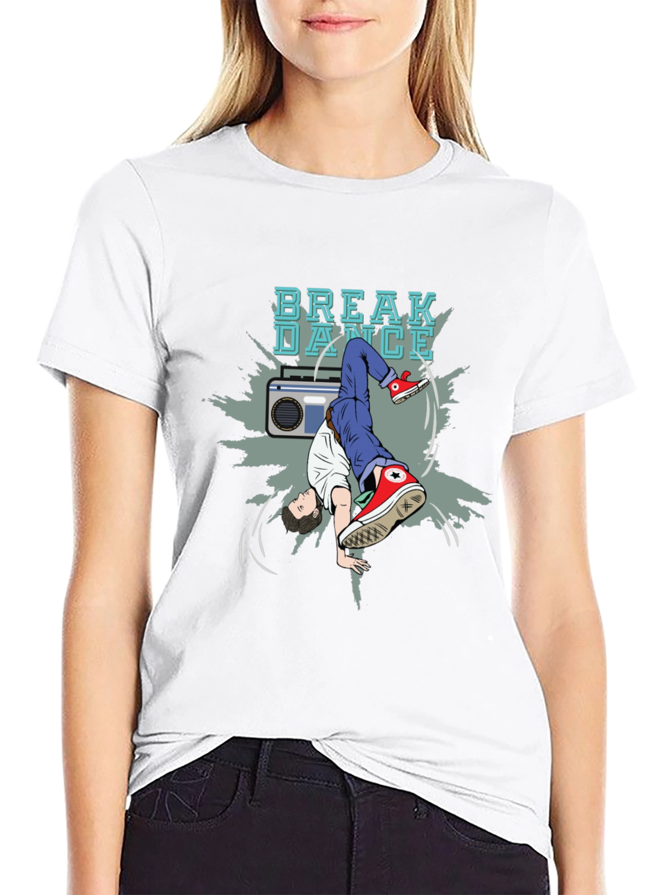Breakdance Graphic Tee - Stylish Black T-Shirt