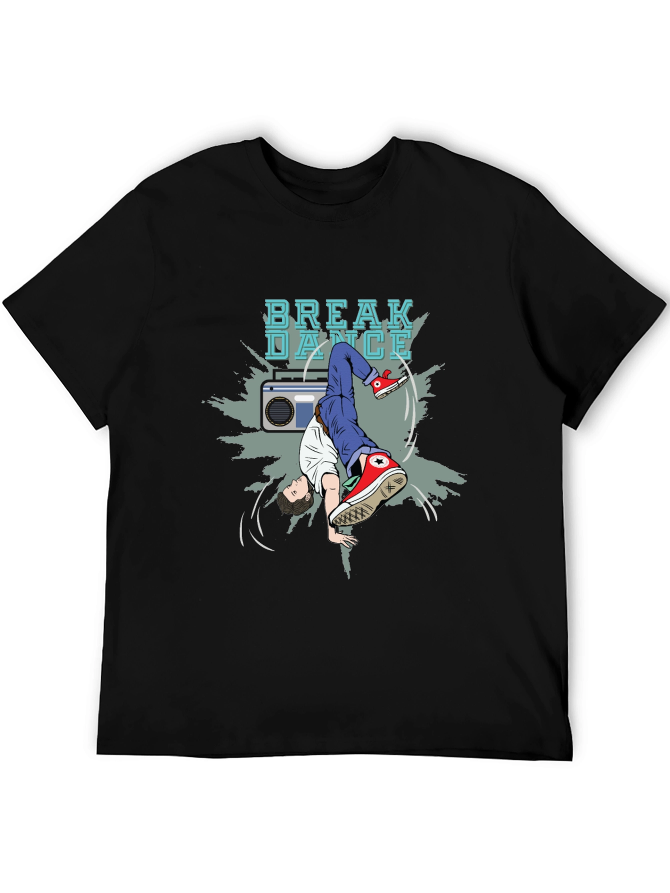 Breakdance Graphic Tee - Stylish Black T-Shirt