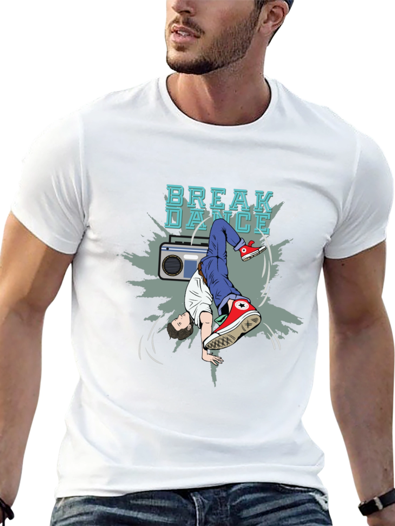 Breakdance Graphic Tee - Stylish Black T-Shirt