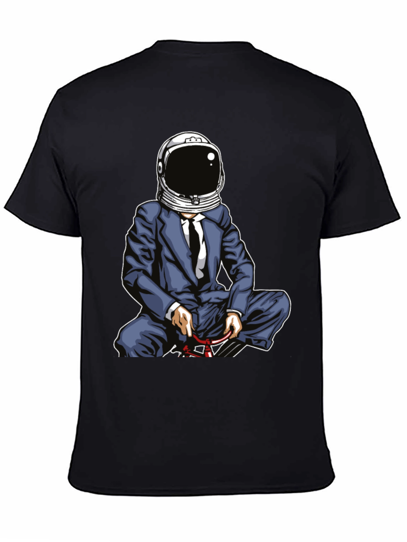 Astronaut Suit Up T-Shirt - Black Graphic Tee