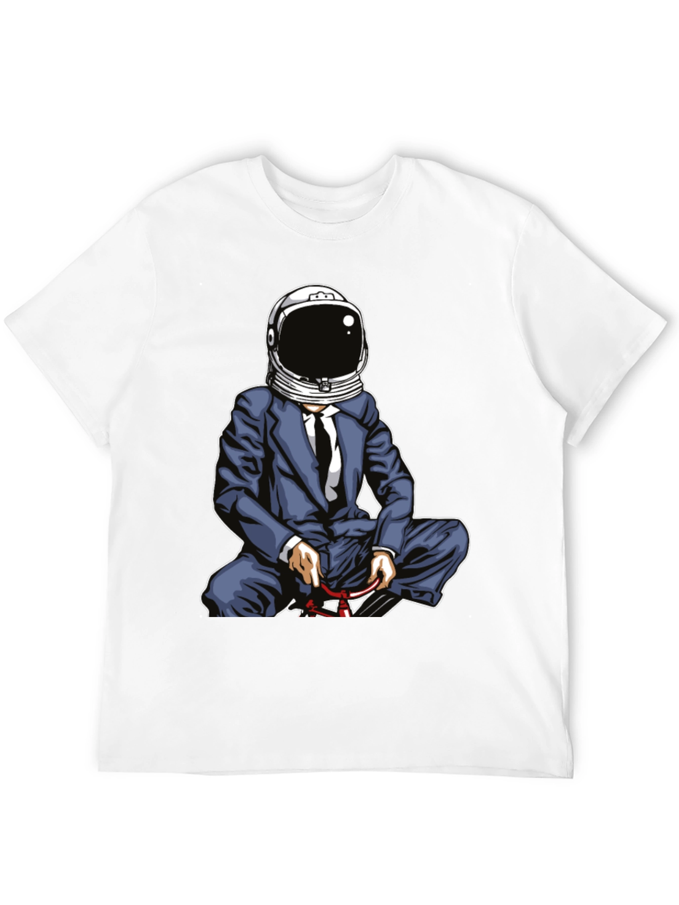 Astronaut Suit Up T-Shirt - Black Graphic Tee
