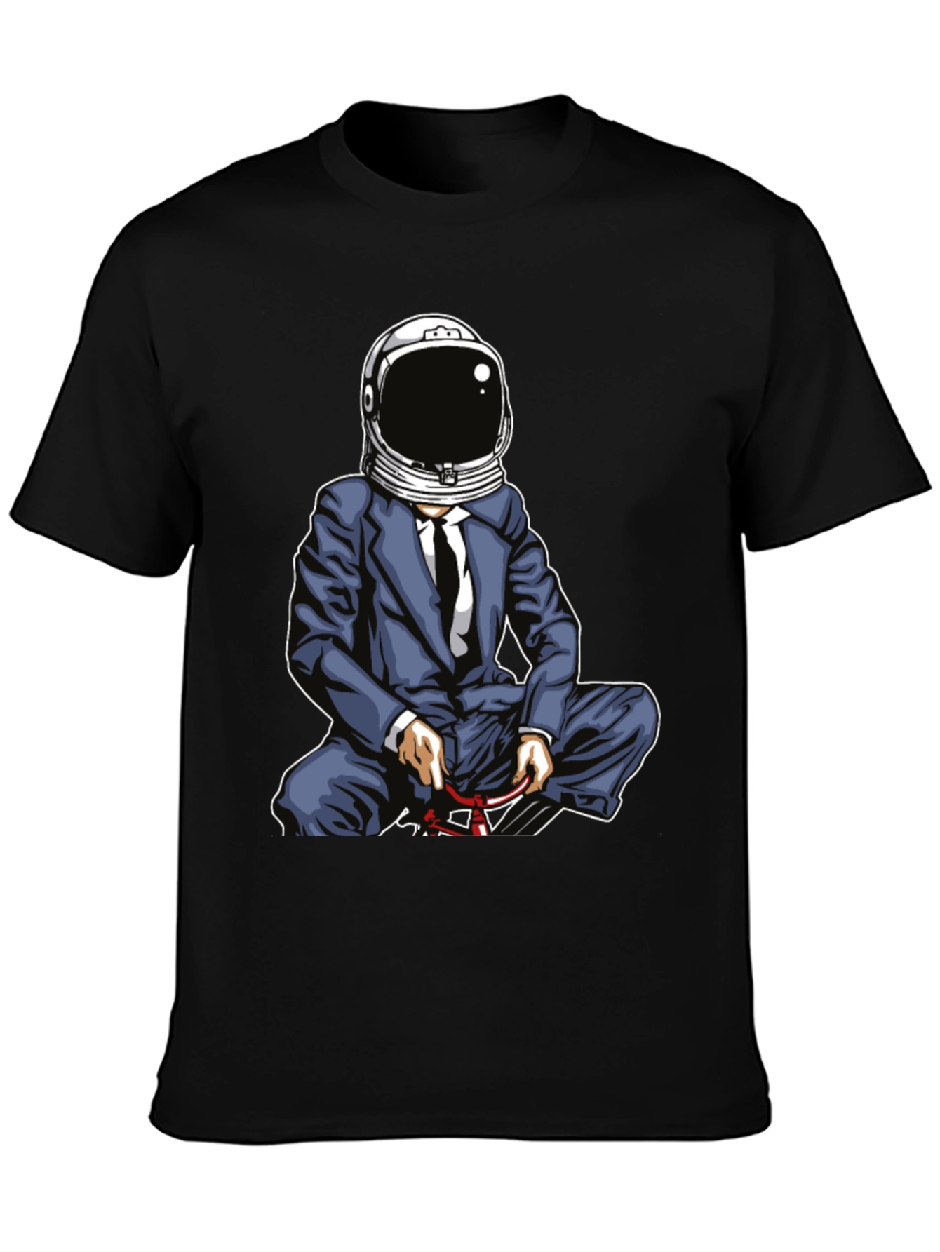 Astronaut Suit Up T-Shirt - Black Graphic Tee
