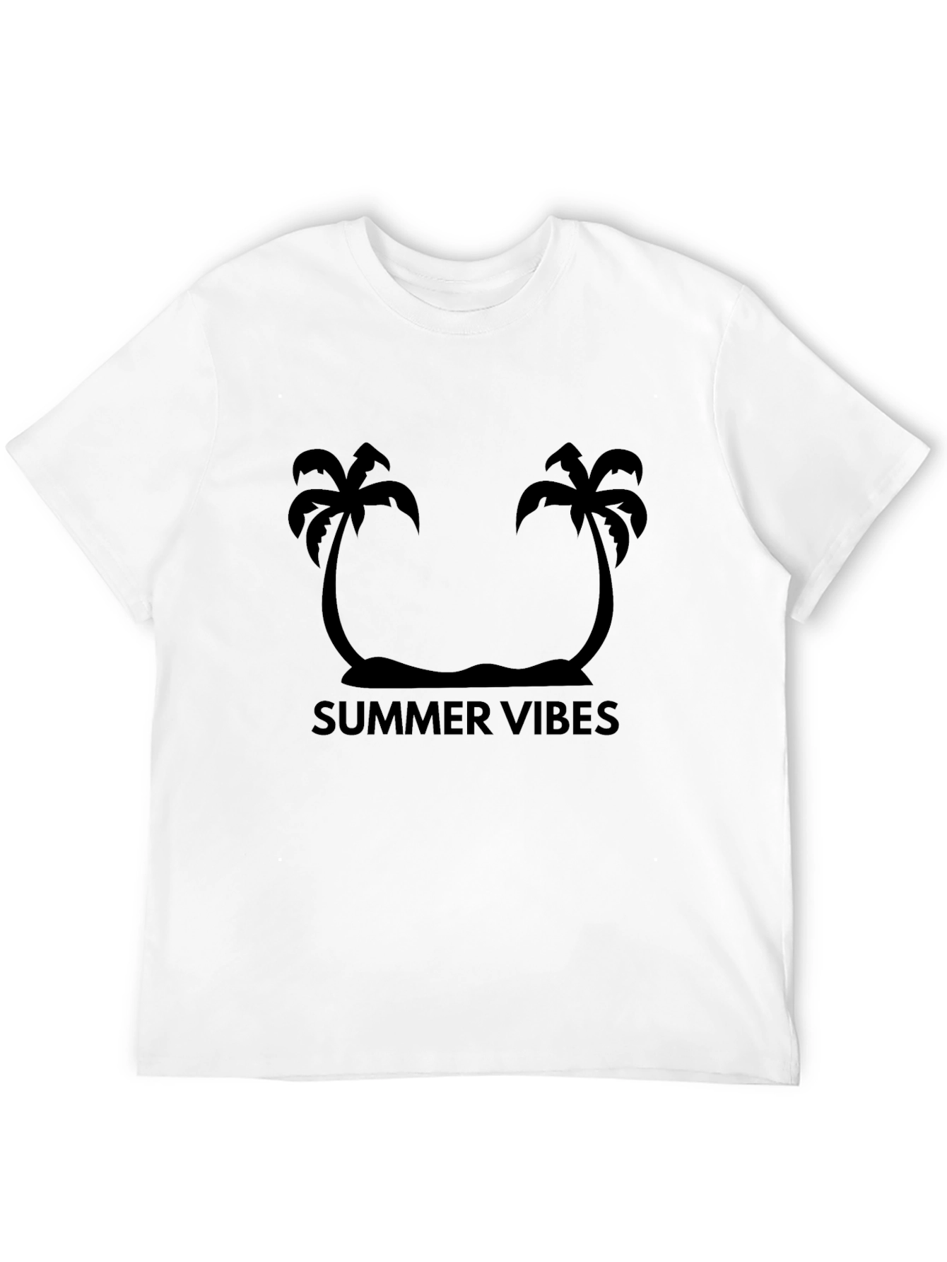 Summer Vibes Black Graphic Tee