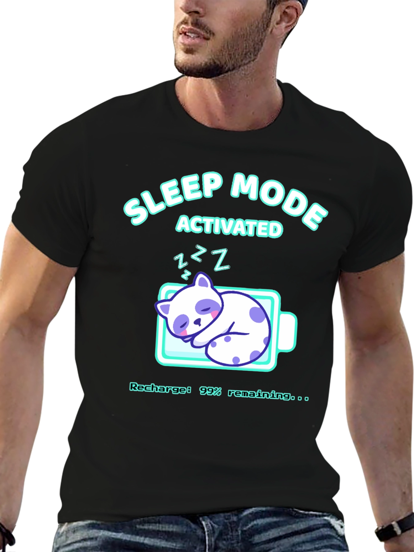 Sleep Mode Activated Graphic T-Shirt