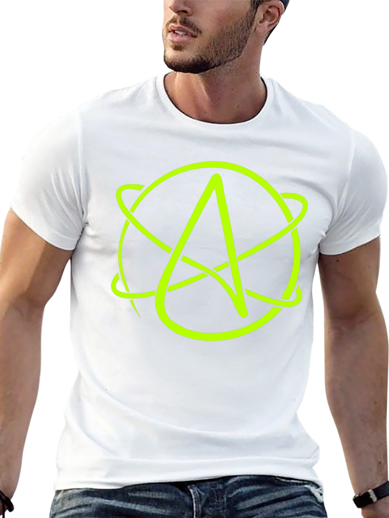 Atheist Symbol T-Shirt - Black