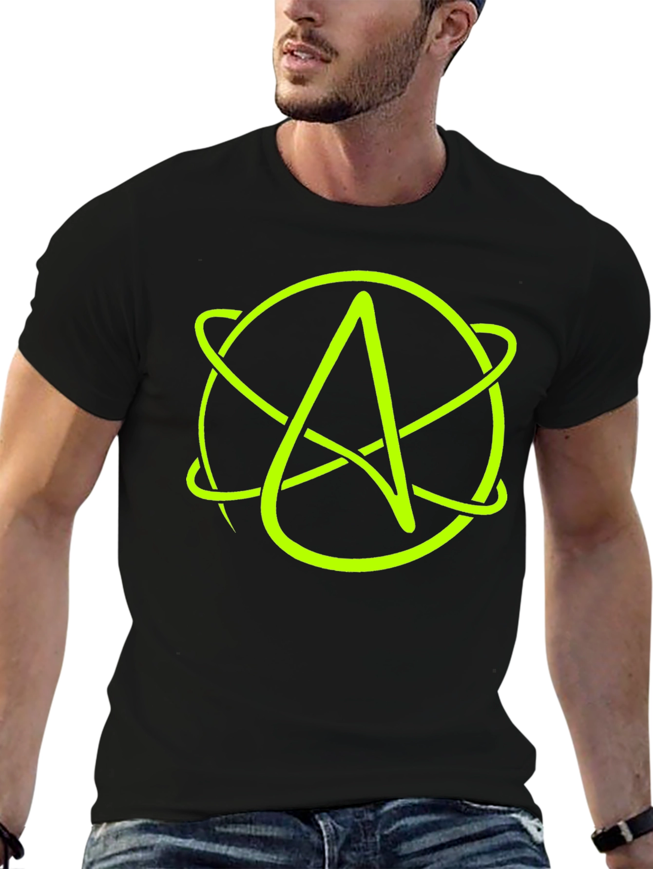 Atheist Symbol T-Shirt - Black