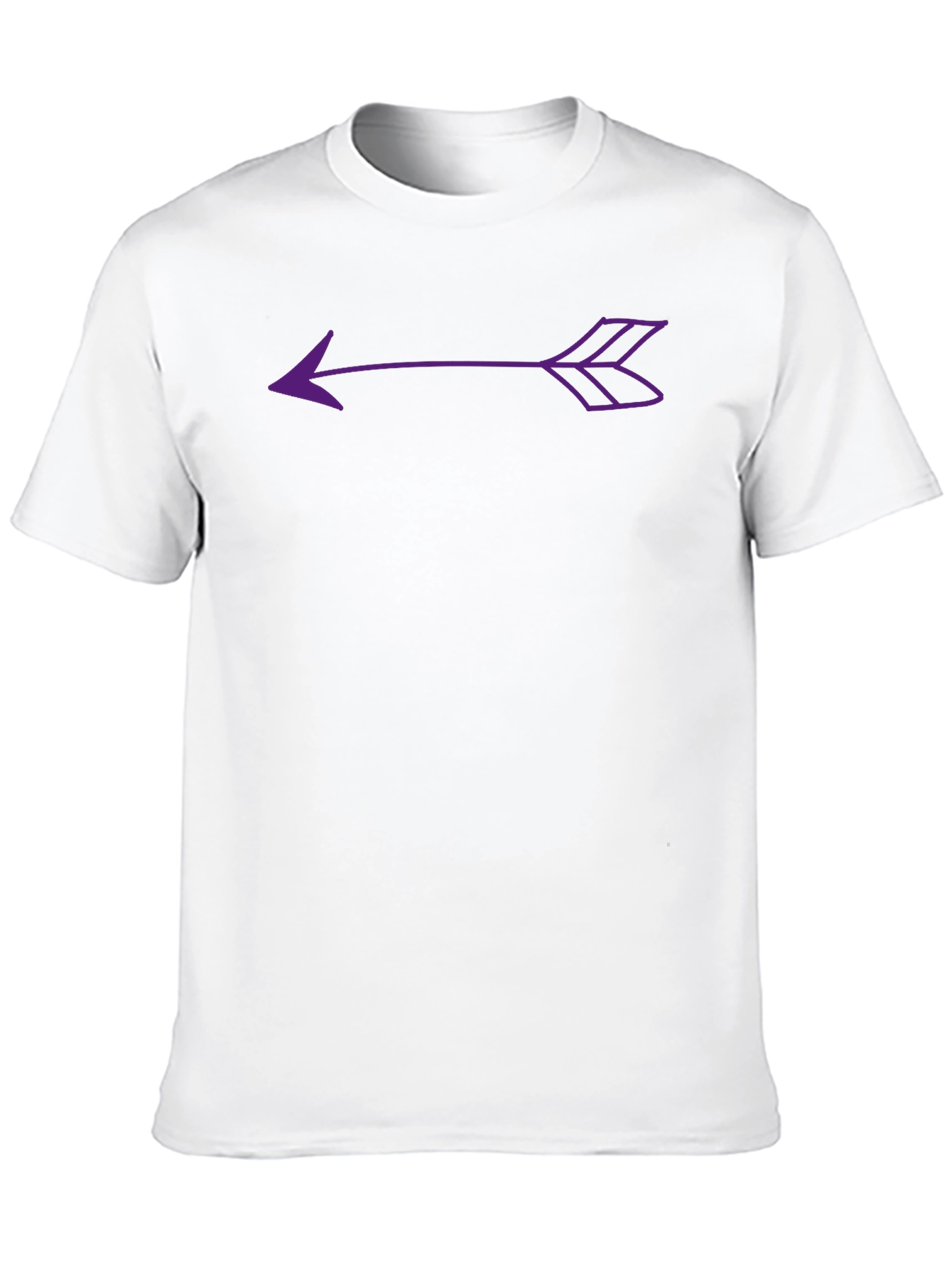 Arrow Graphic Tee - Black Casual T-Shirt