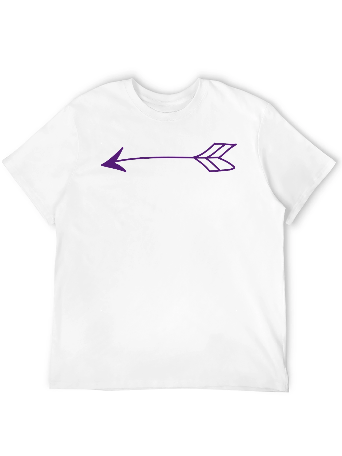Arrow Graphic Tee - Black Casual T-Shirt