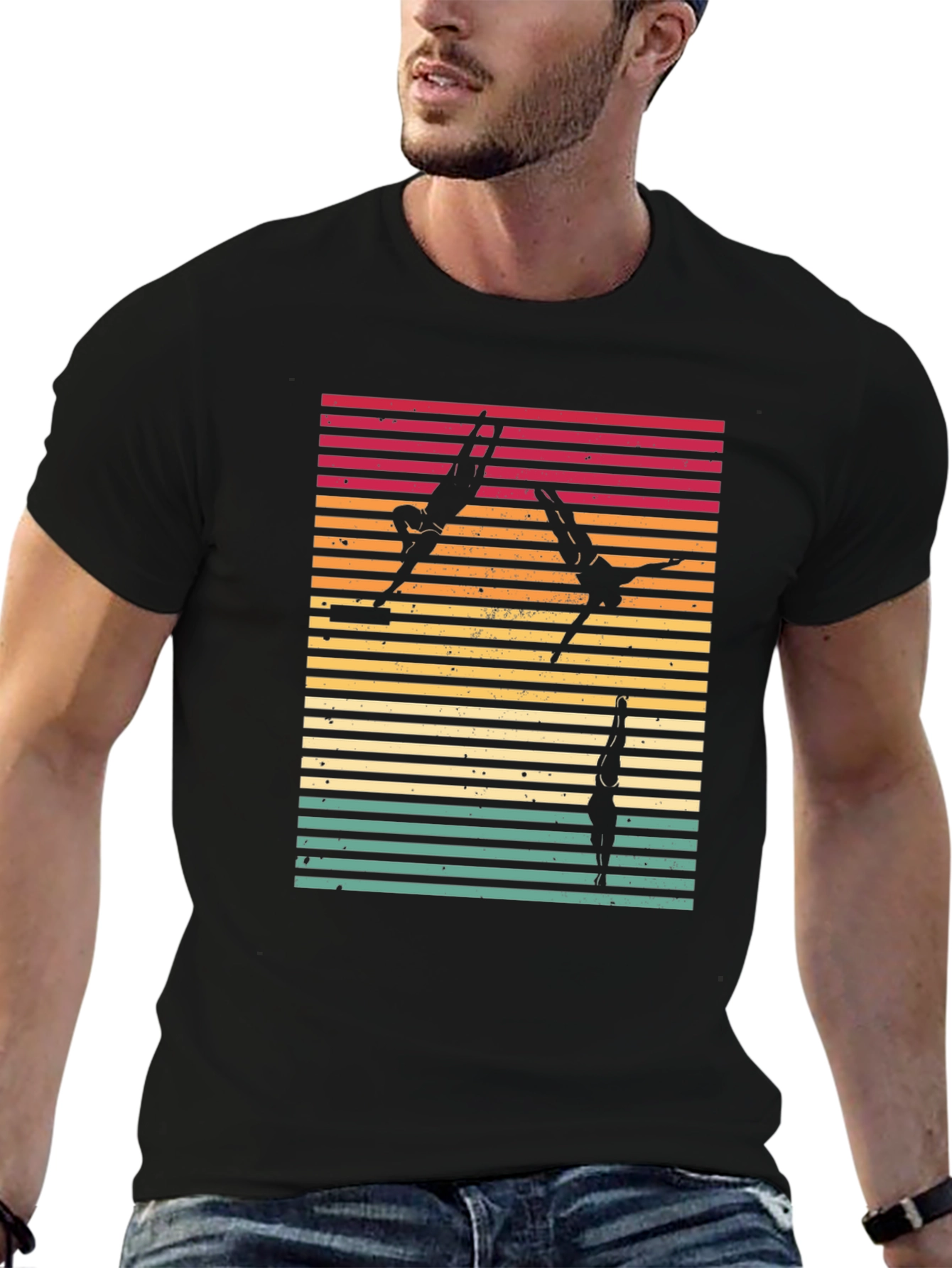 Retro Diving T-Shirt - Black