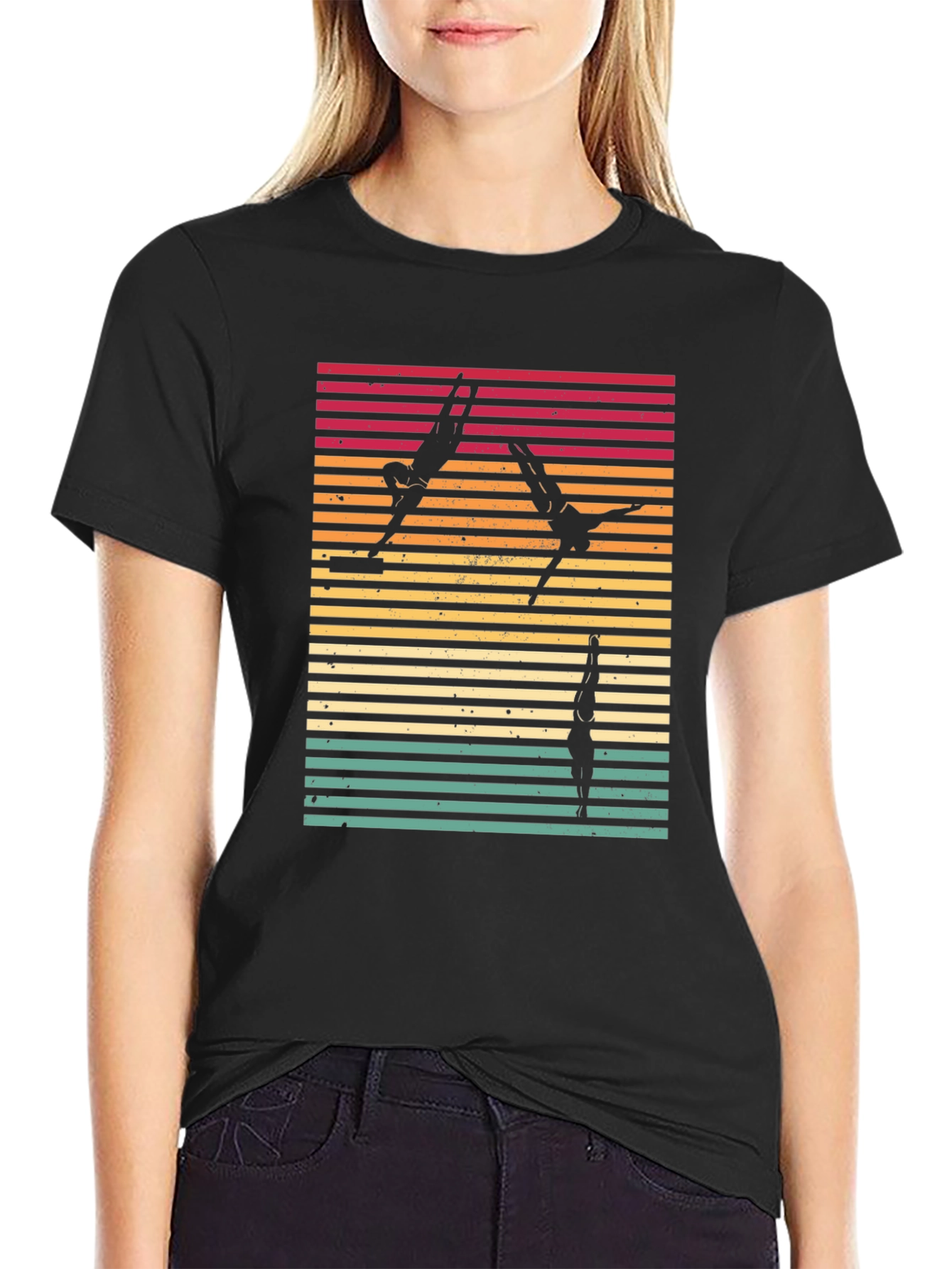 Retro Diving T-Shirt - Black