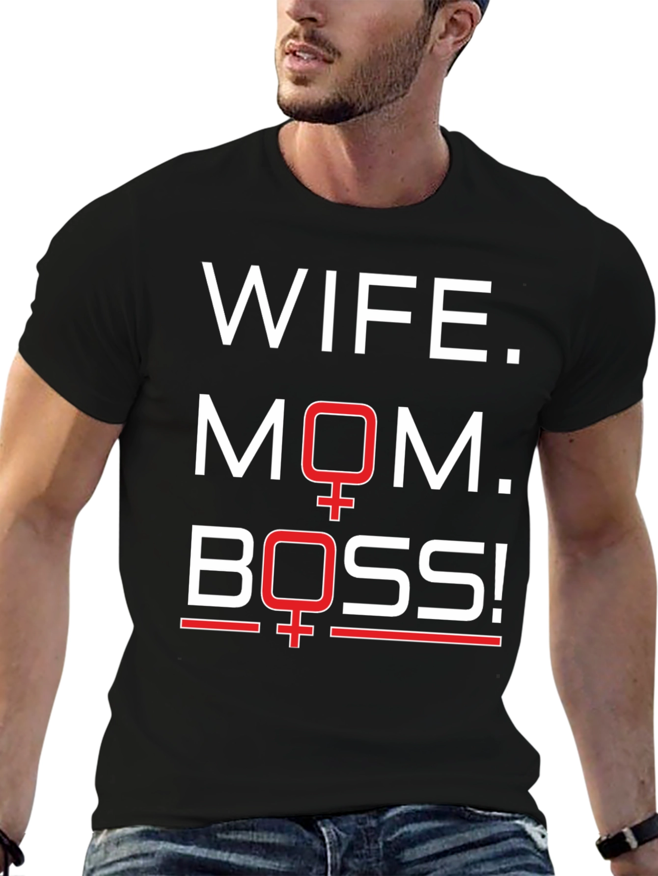 Wife Mom Boss T-Shirt - Empowering Womens Tee