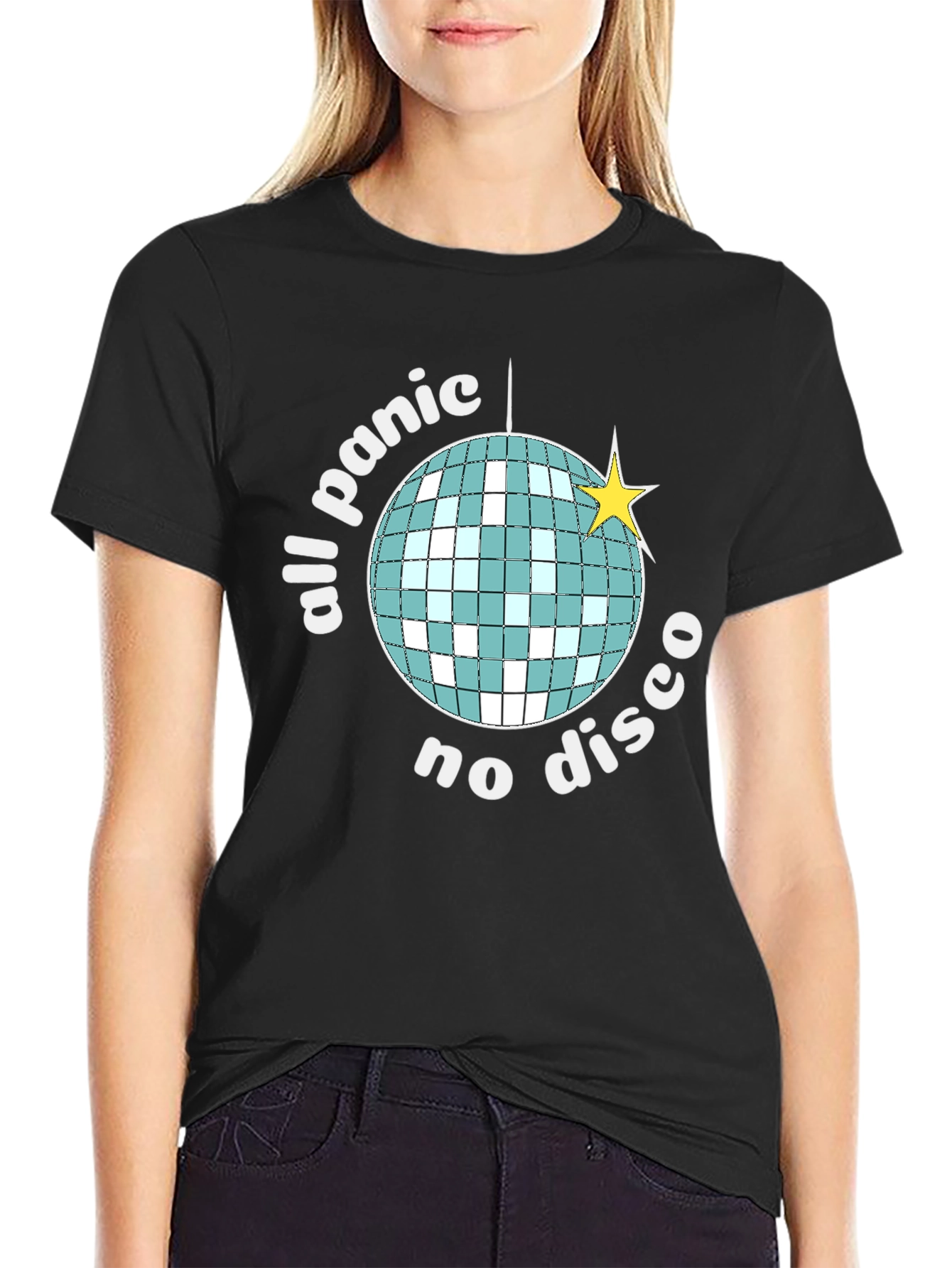All Panic No Disco Black T-Shirt