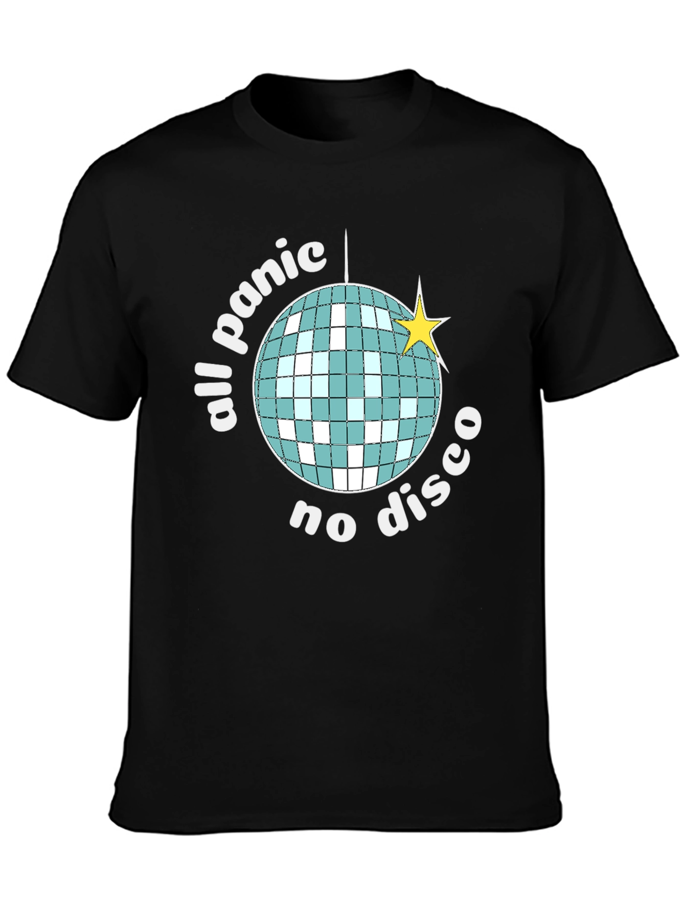 All Panic No Disco Black T-Shirt