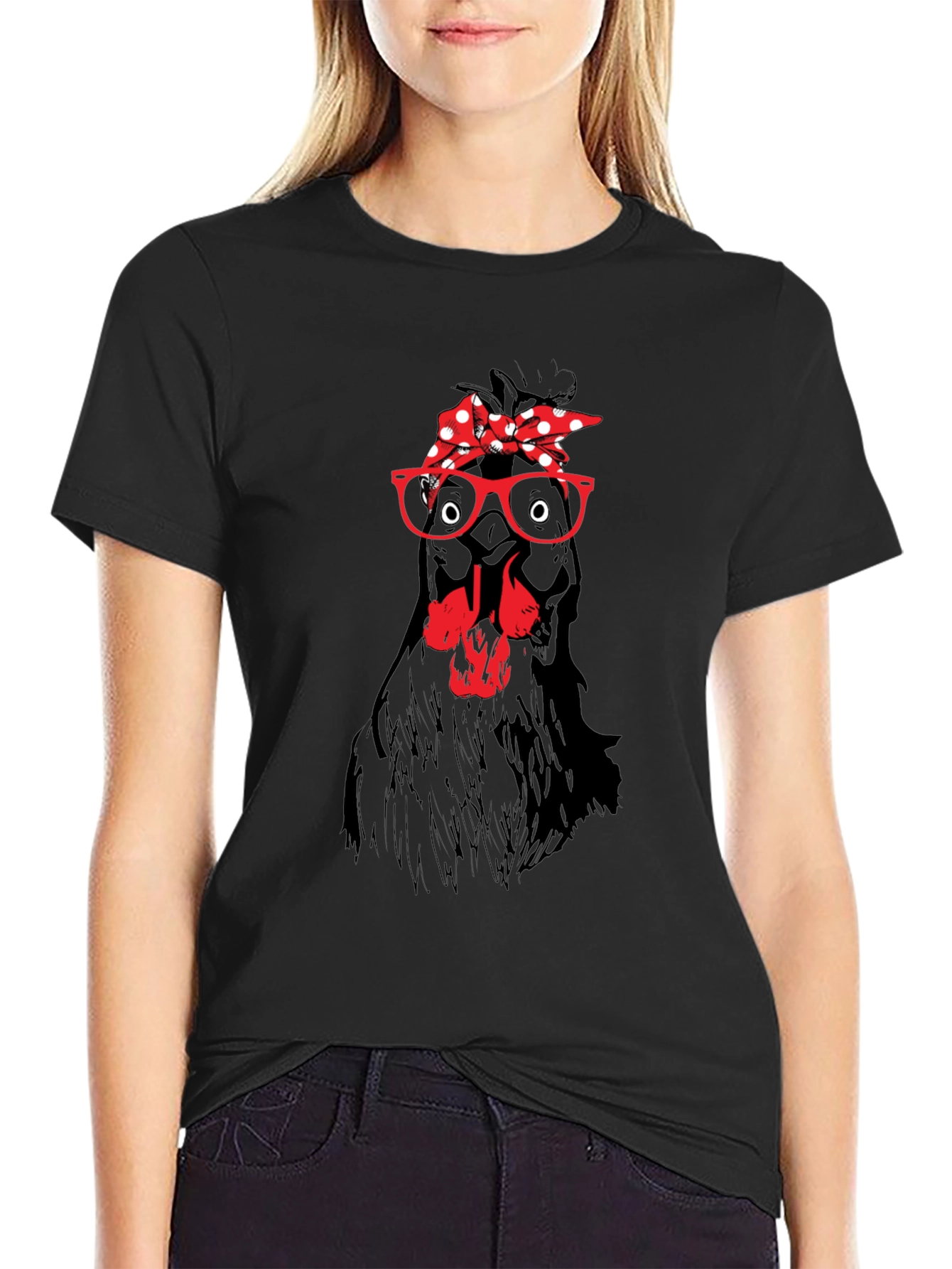 Funny Chicken with Bandana T-Shirt