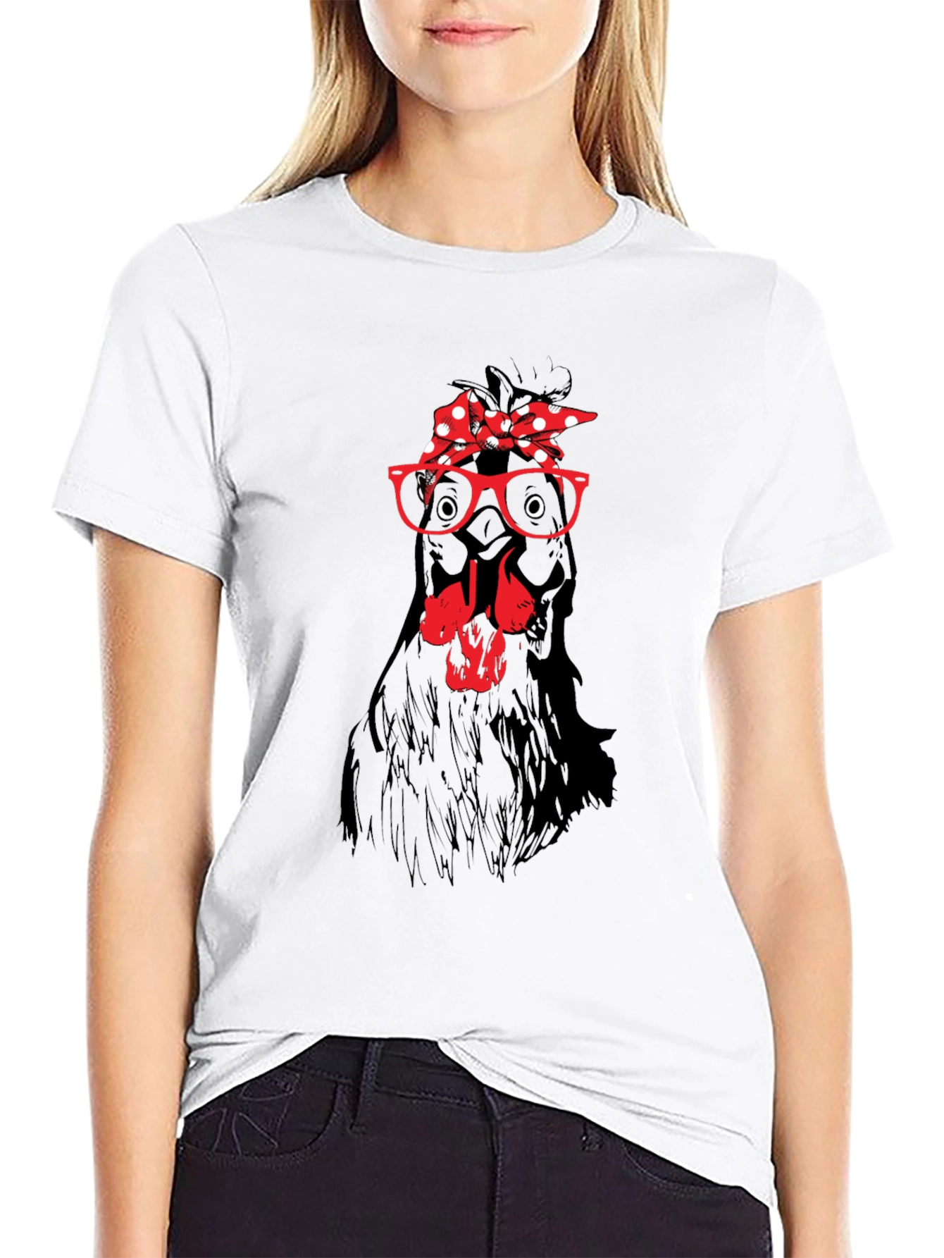 Funny Chicken with Bandana T-Shirt