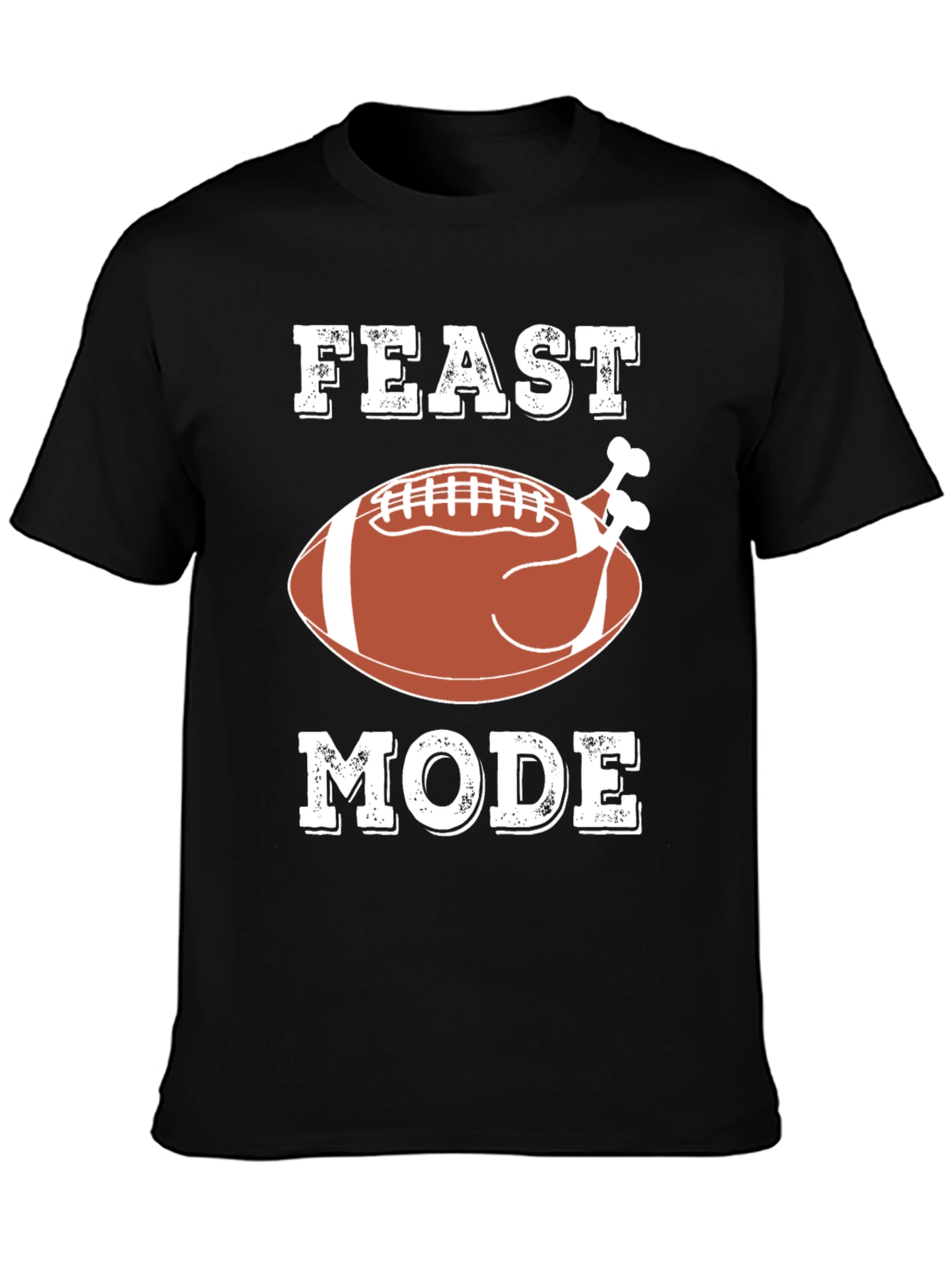 Feast Mode Turkey Football T-Shirt