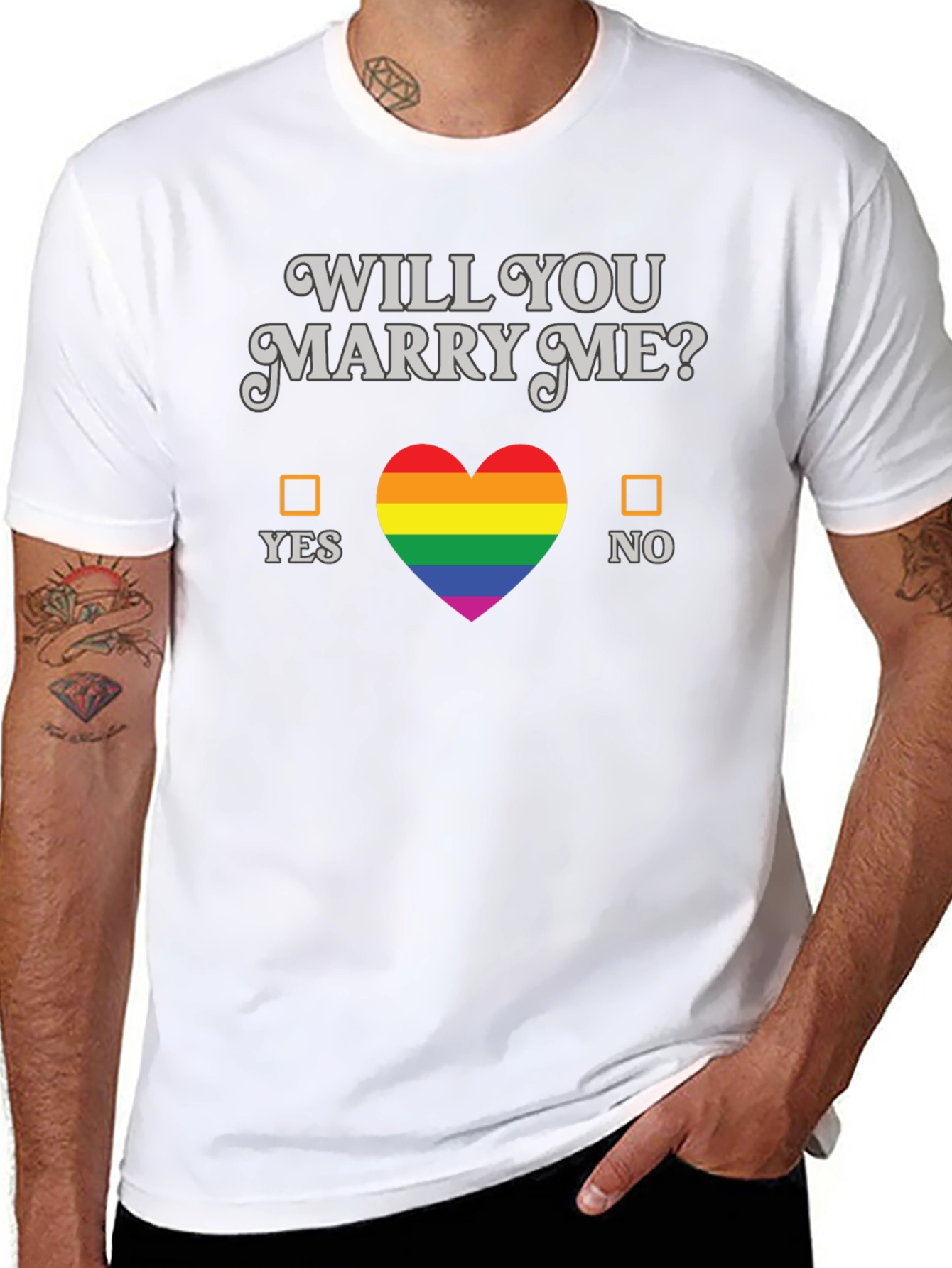 Will You Marry Me? LGBTQ+ Proposal T-Shirt