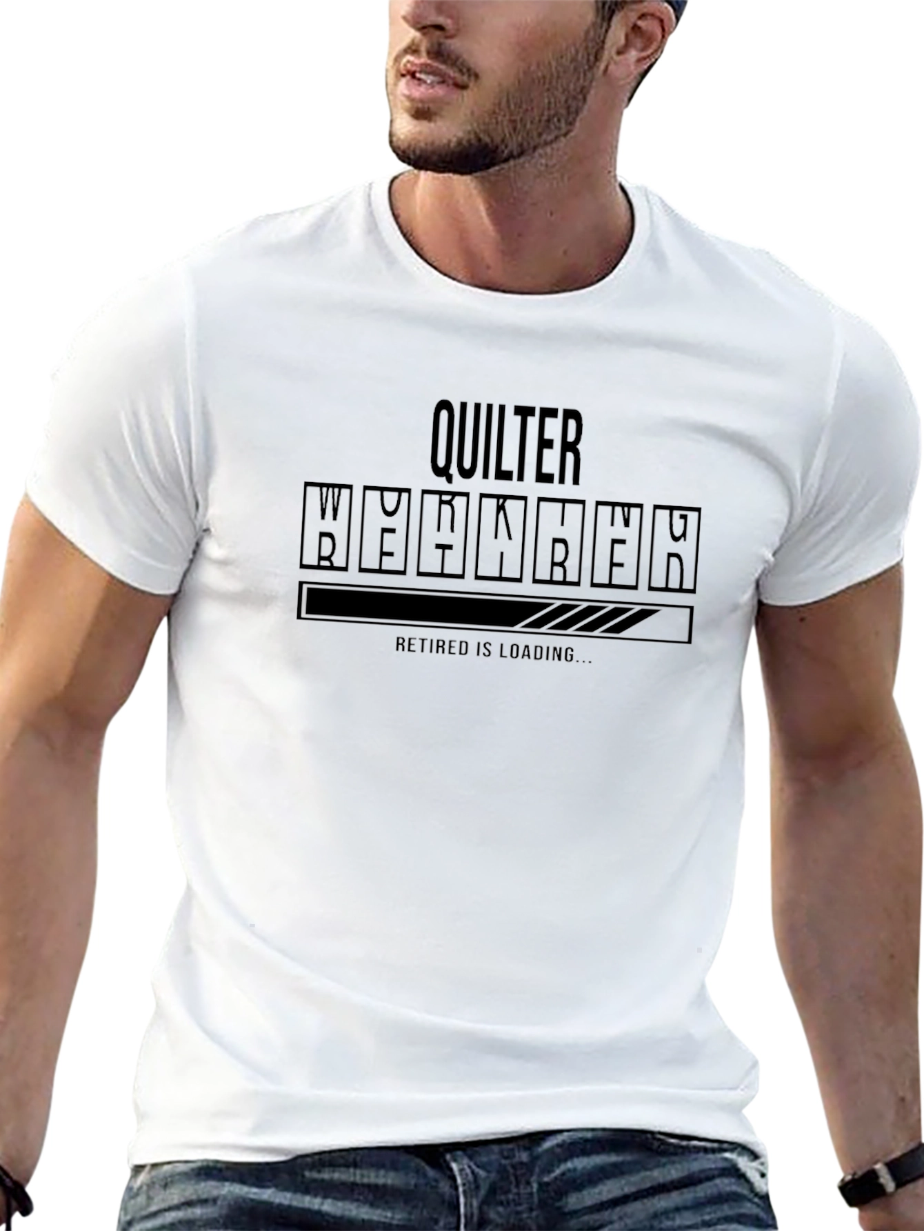 Quilter Retired Loading T-Shirt