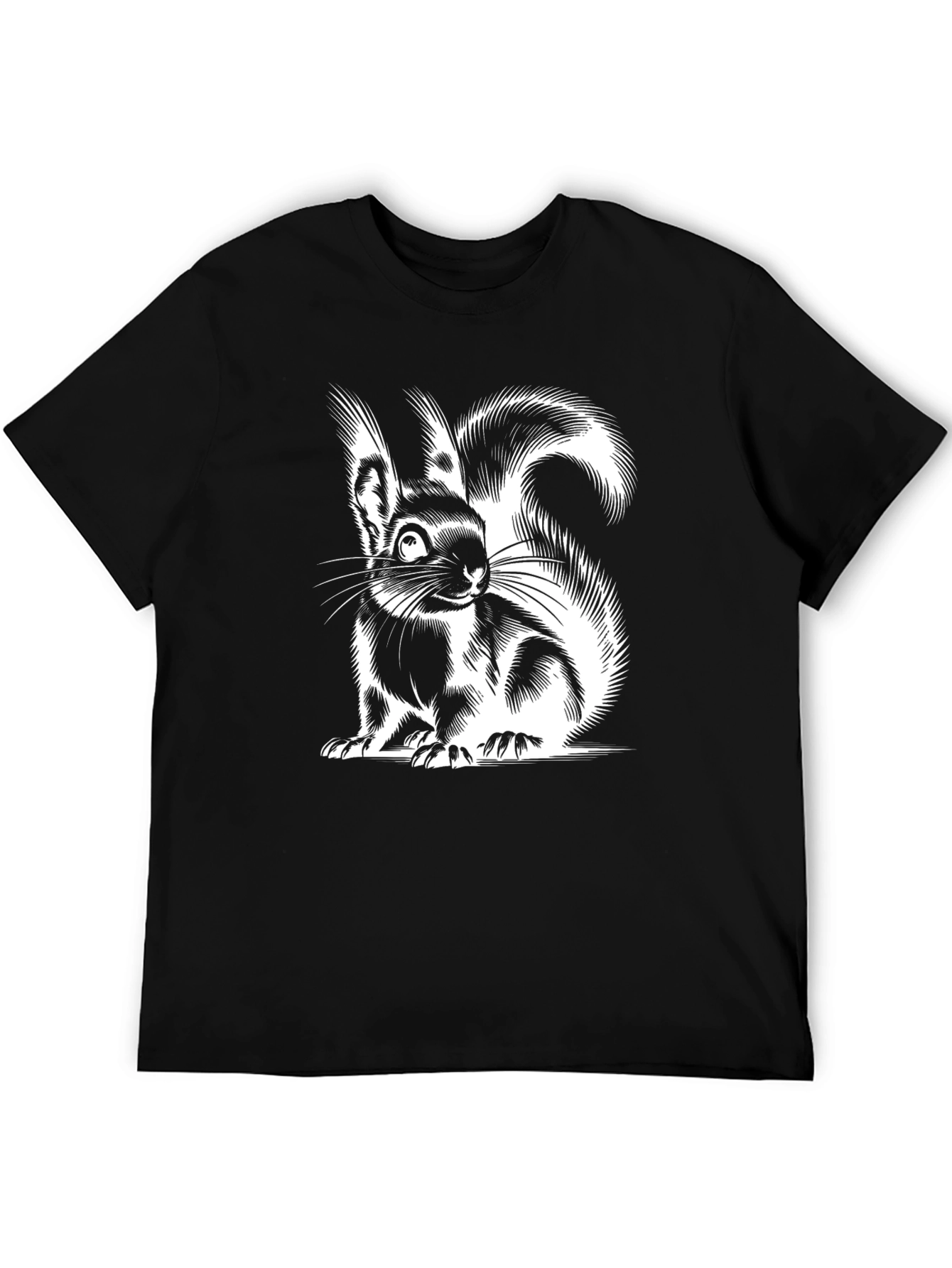 Squirrel Graphic Tee - Black