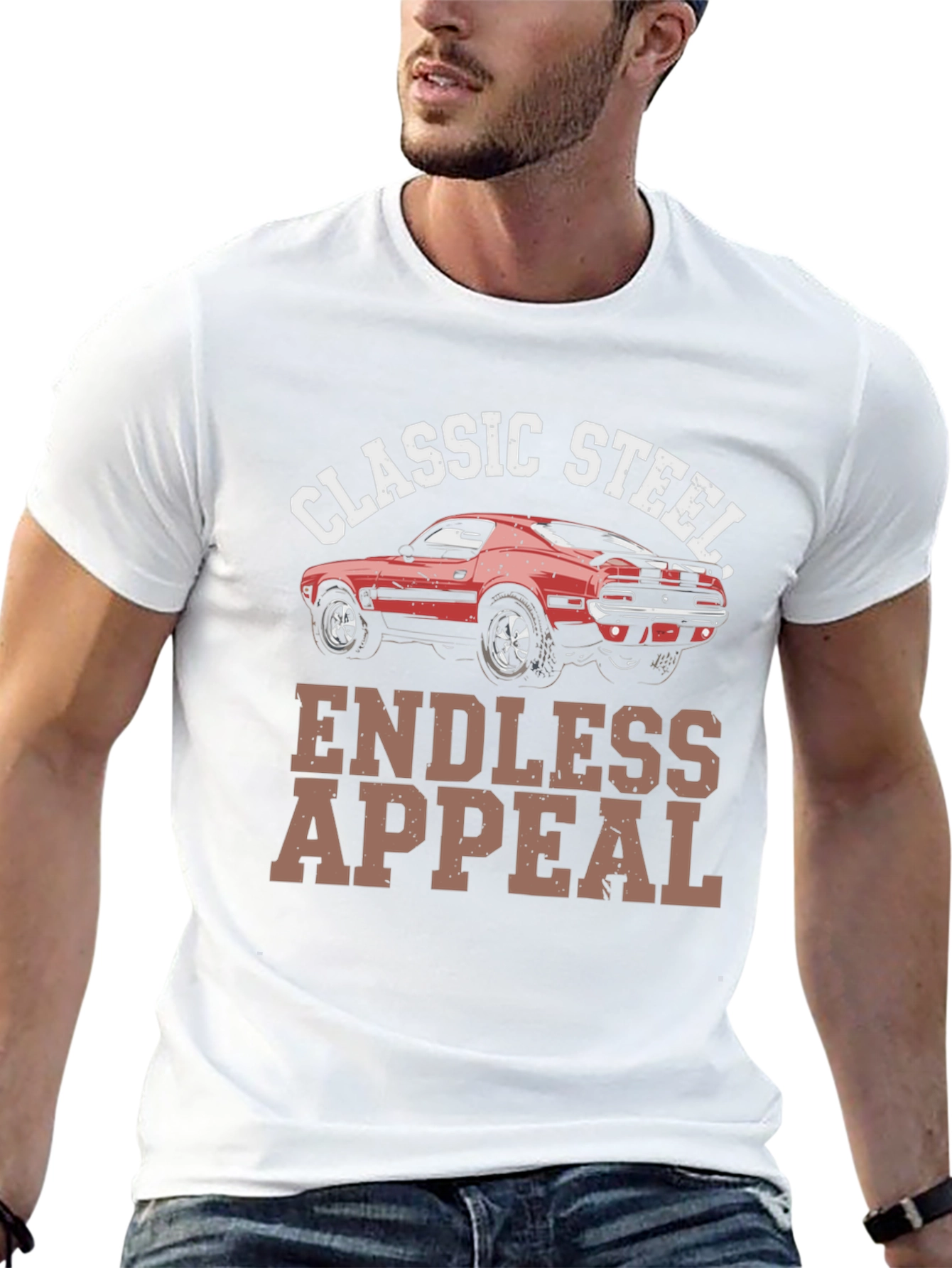 Classic Steel Endless Appeal Car Graphic T-Shirt