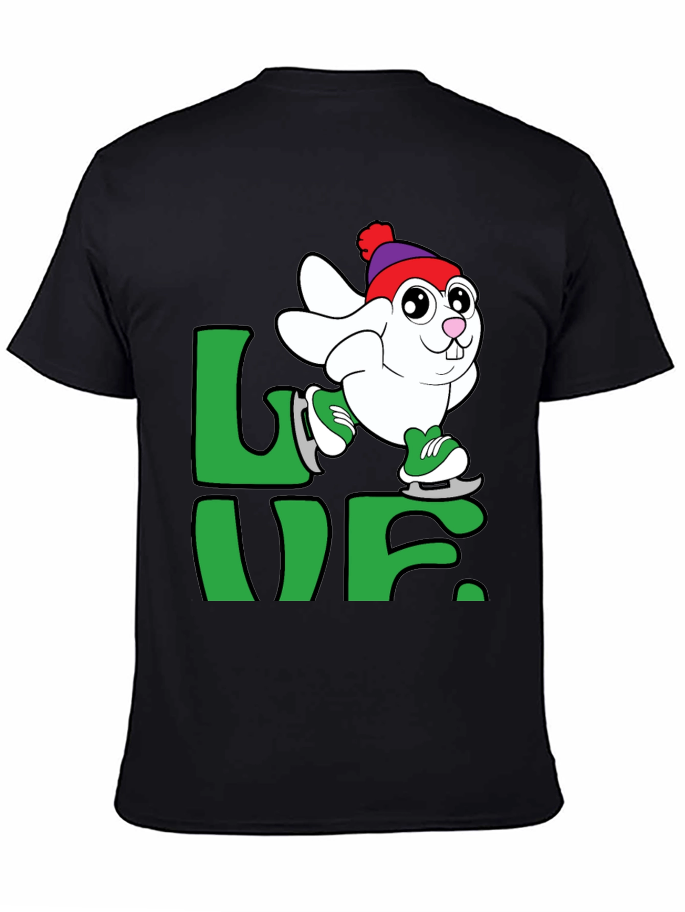 Skating Bunny Love T-Shirt