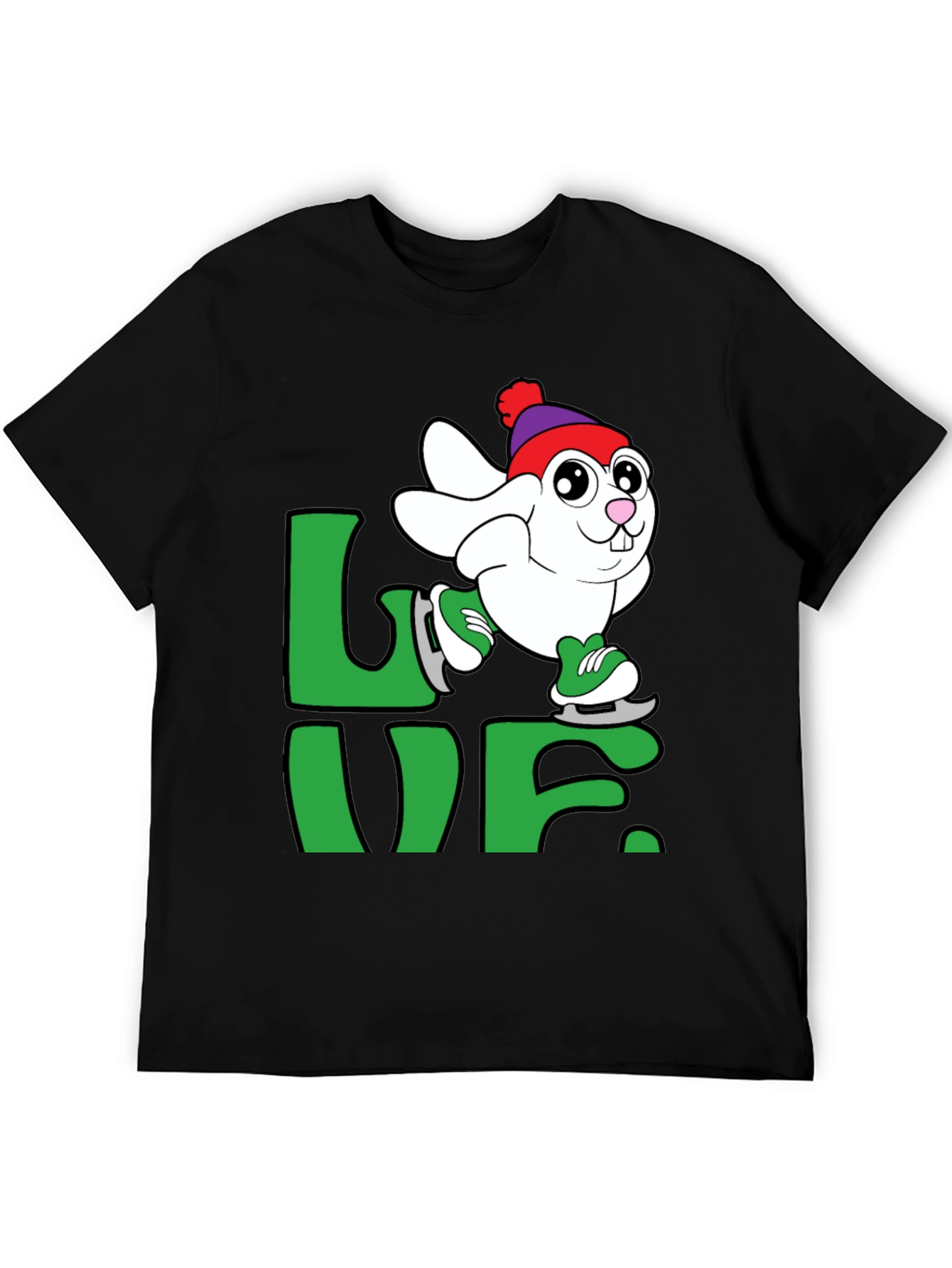 Skating Bunny Love T-Shirt