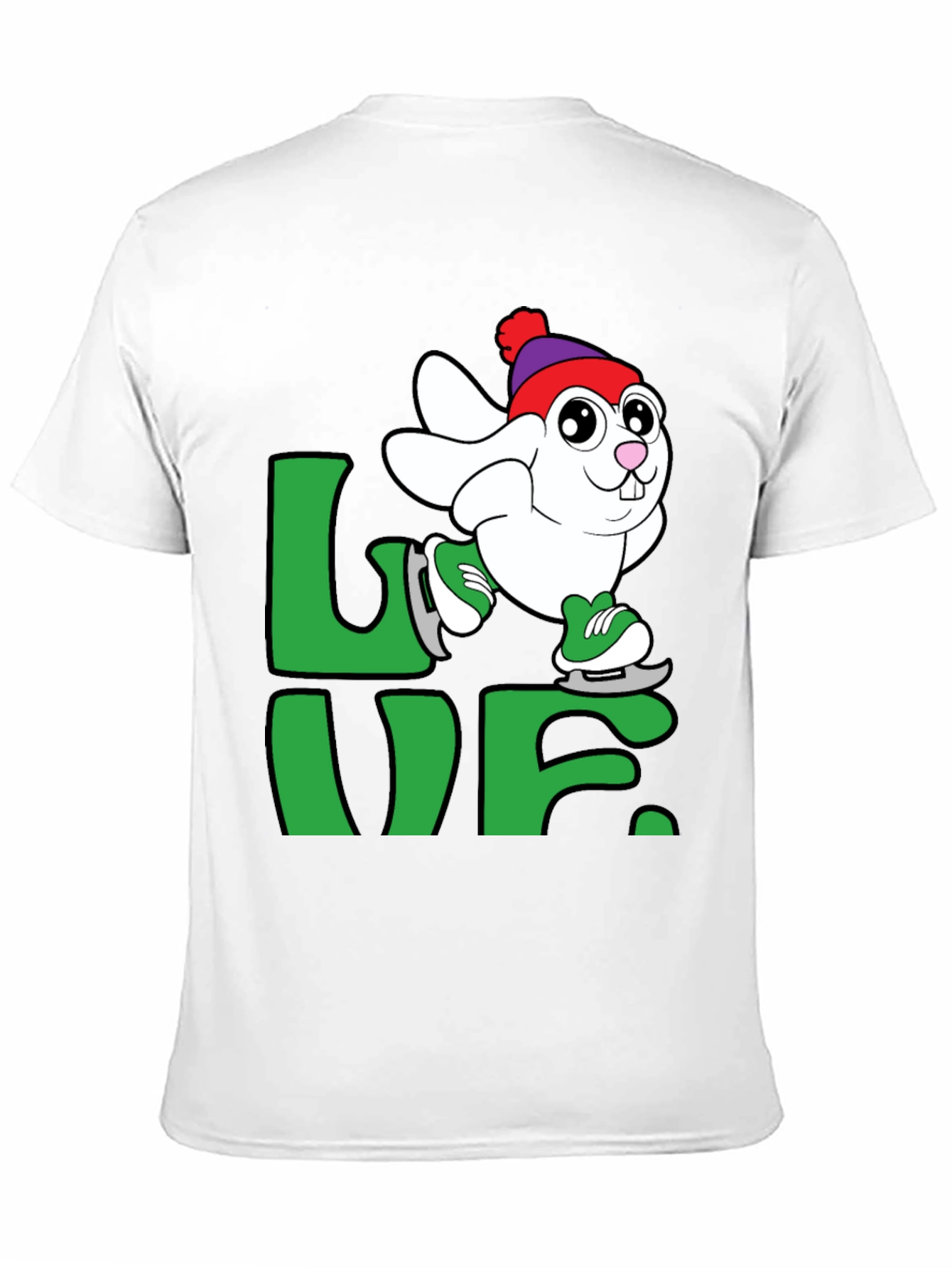 Skating Bunny Love T-Shirt