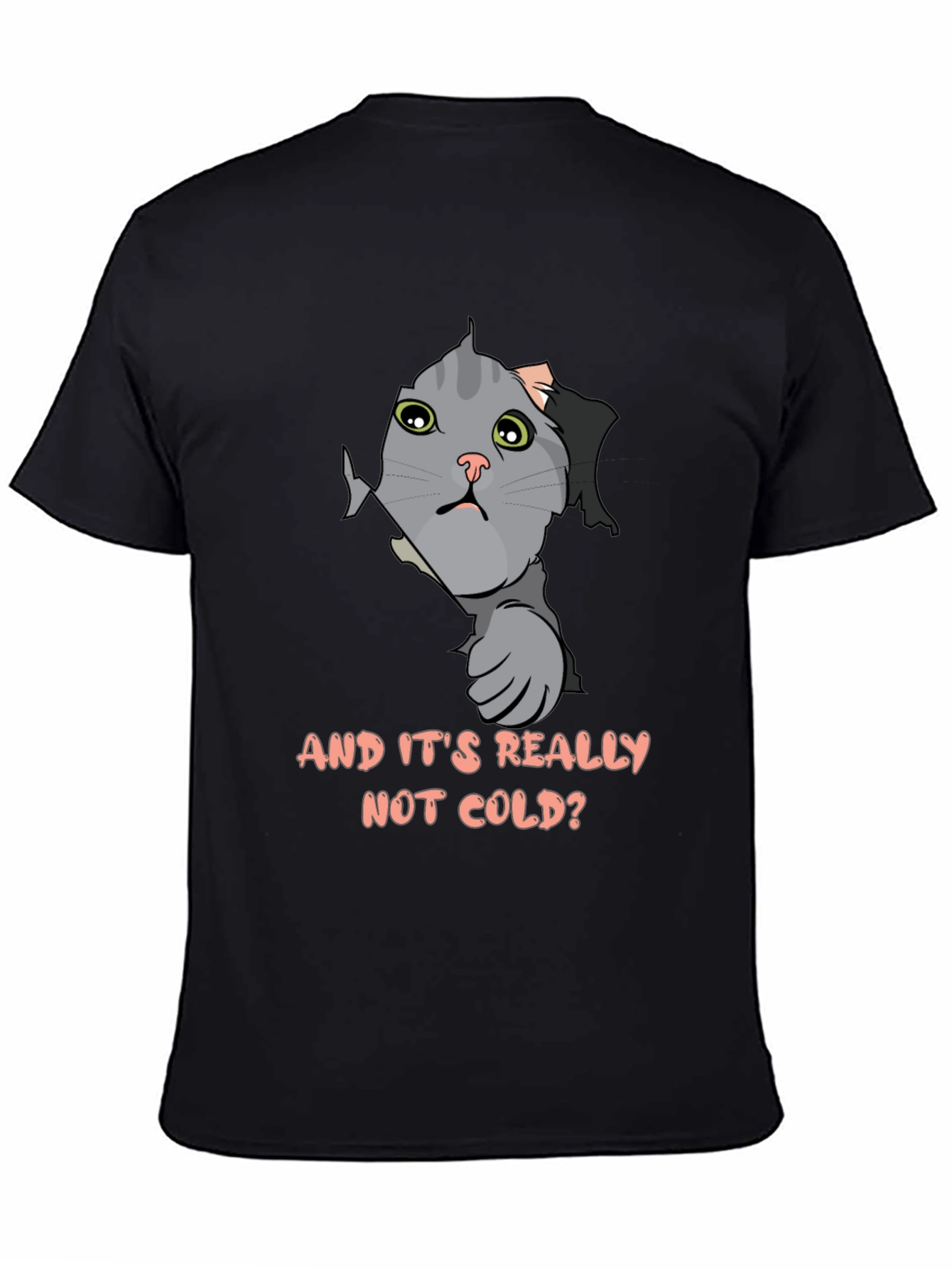 Cat Peek T-Shirt - Funny Kitten Design