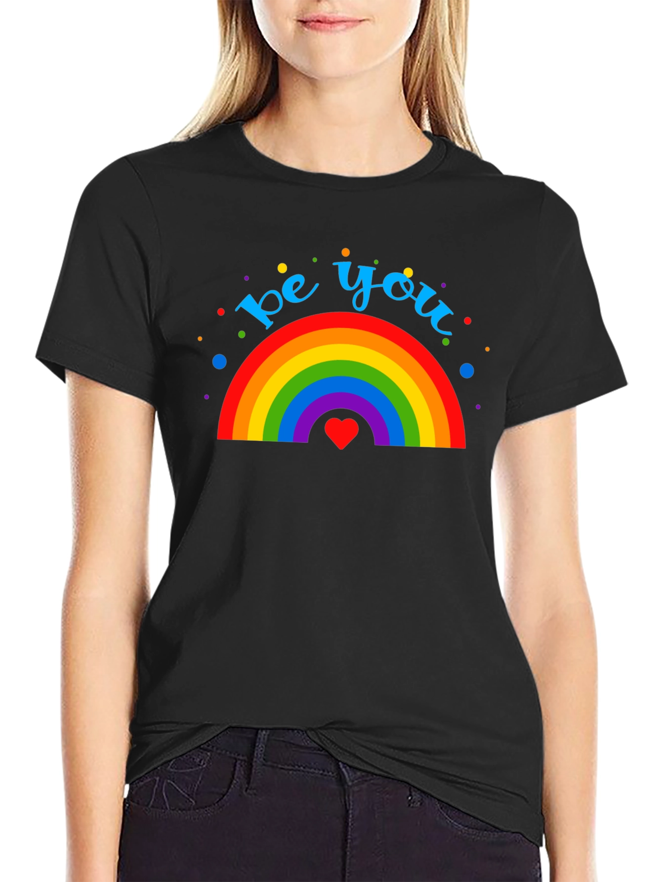 Be You Rainbow Graphic Tee - Pride & Positivity