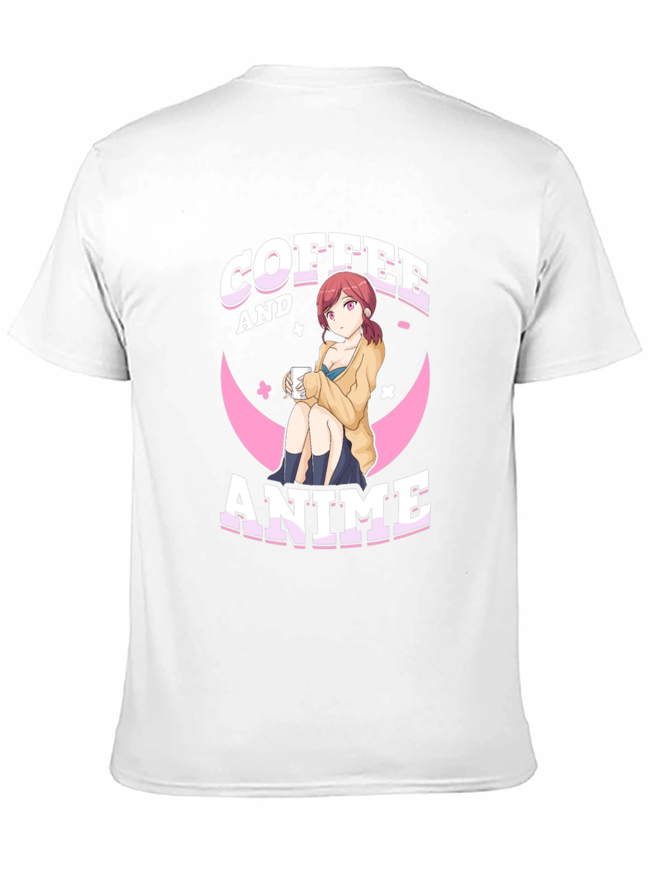 Coffee and Anime Graphic T-Shirt