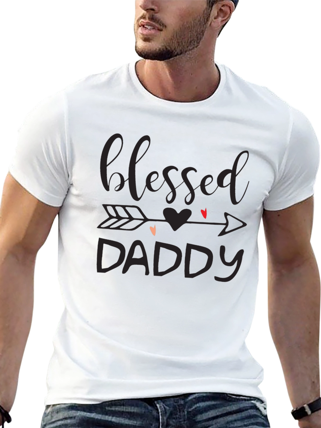 Blessed Daddy Graphic Tee - Black T-Shirt
