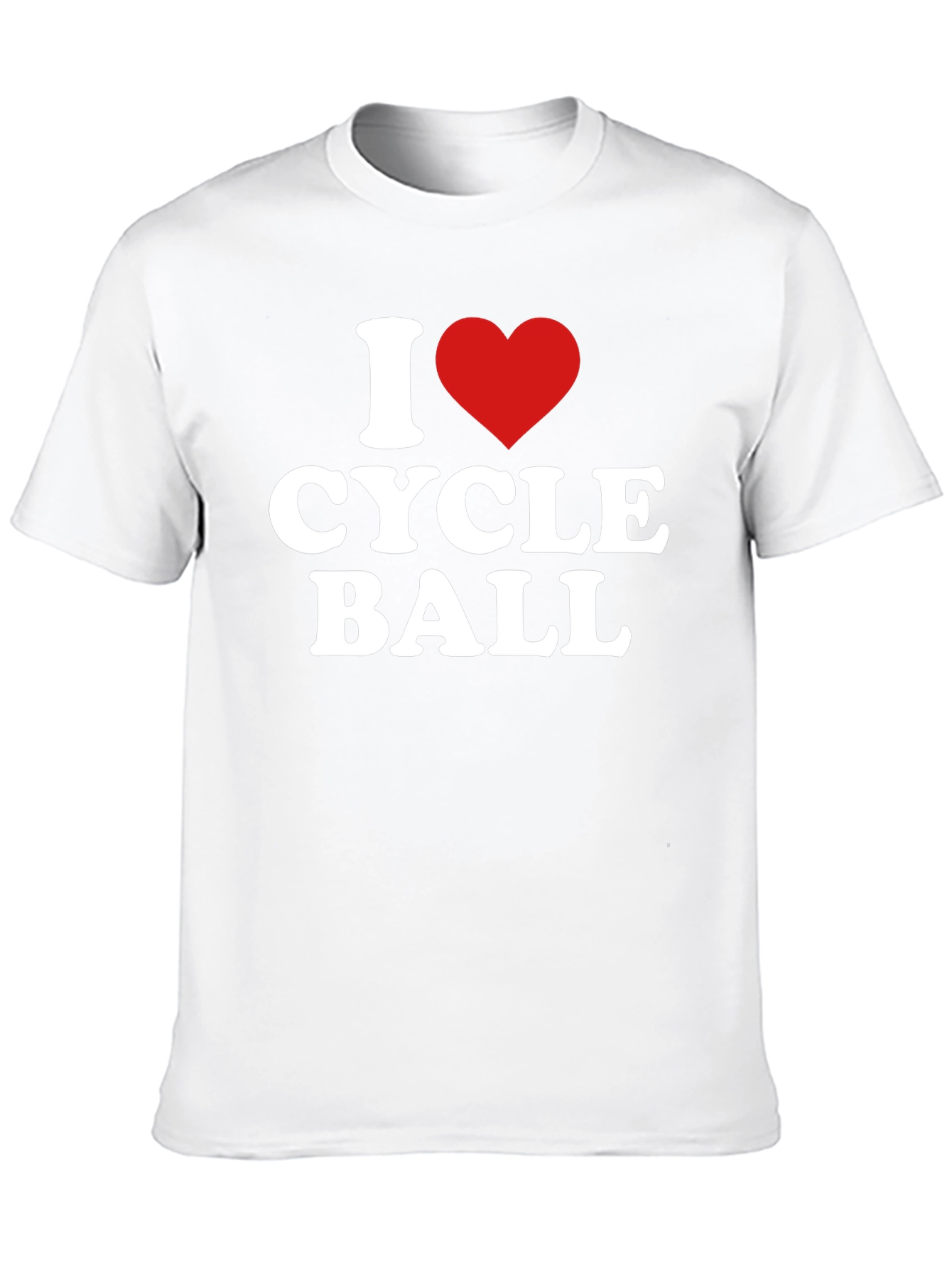 I Love Cycle Ball Black T-Shirt