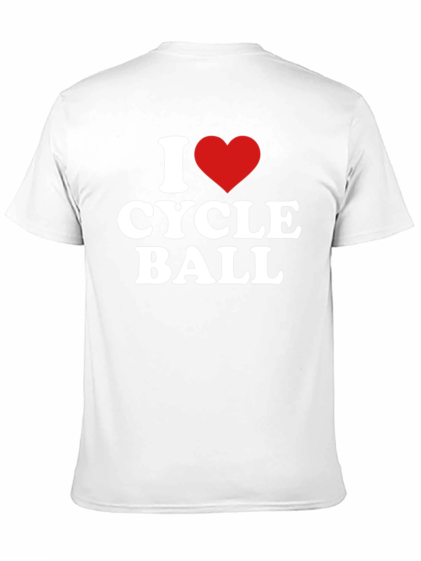 I Love Cycle Ball Black T-Shirt