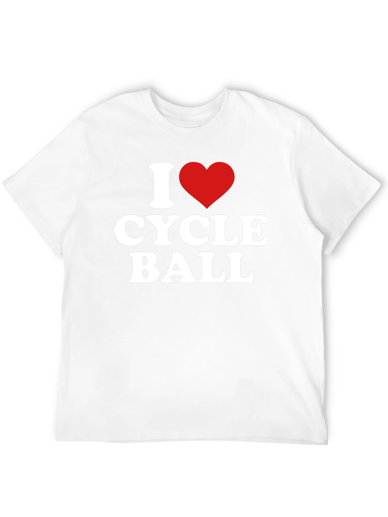 I Love Cycle Ball Black T-Shirt
