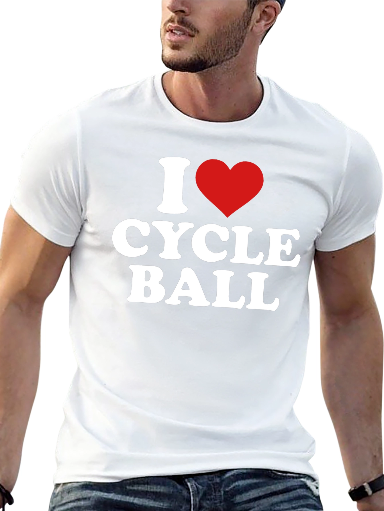 I Love Cycle Ball Black T-Shirt