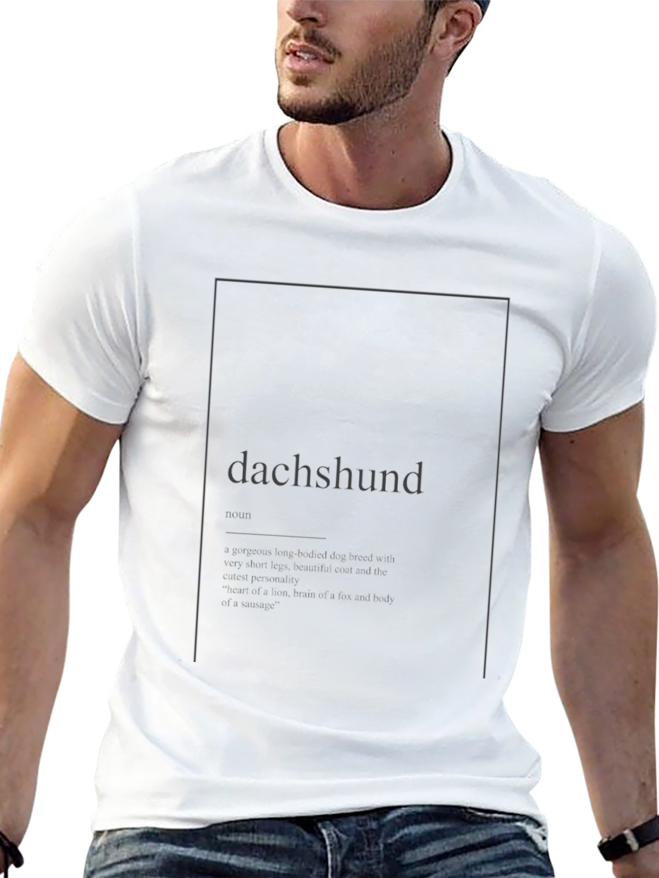 Dachshund Definition Black Graphic Tee