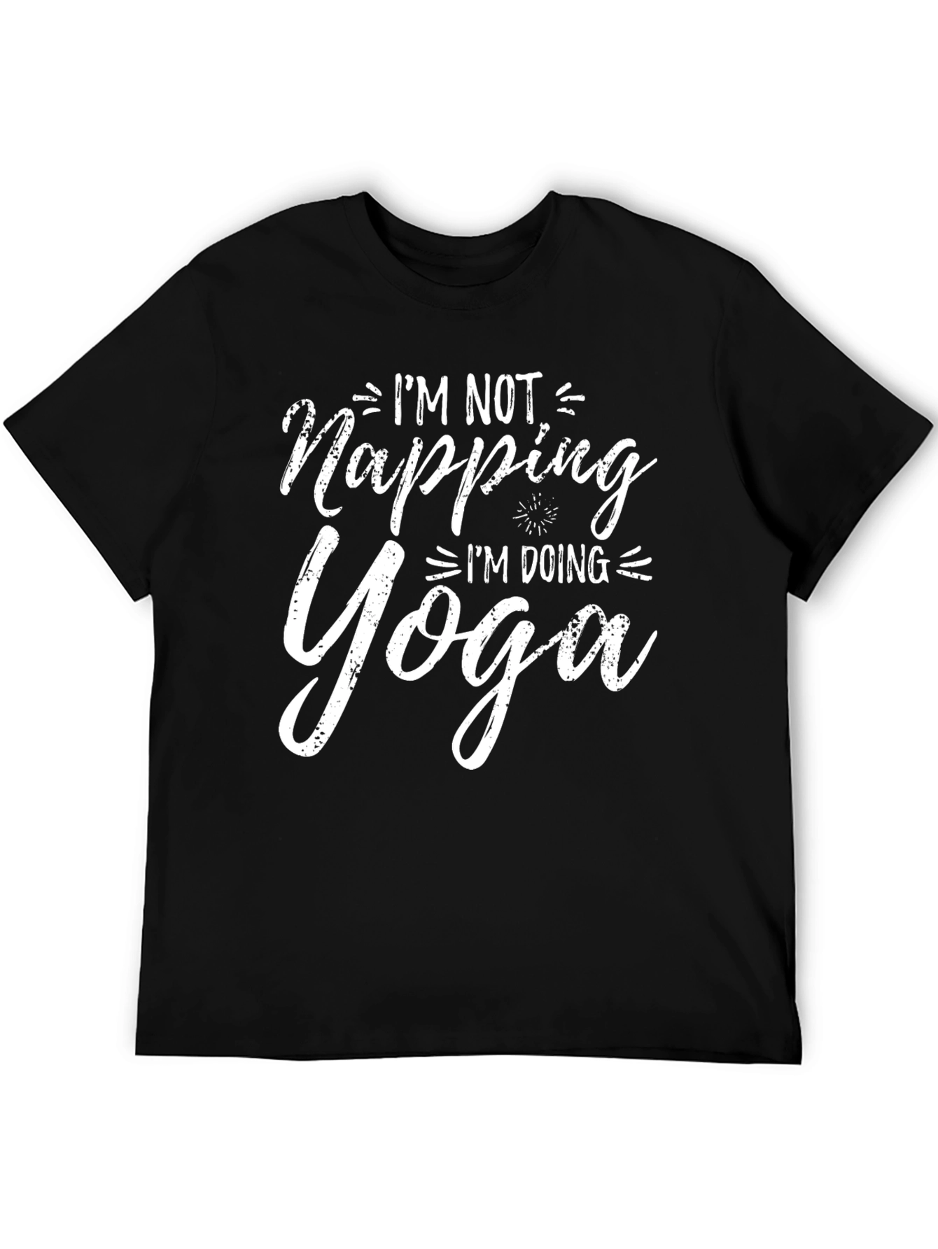 Funny Yoga T-Shirt - Im Not Napping