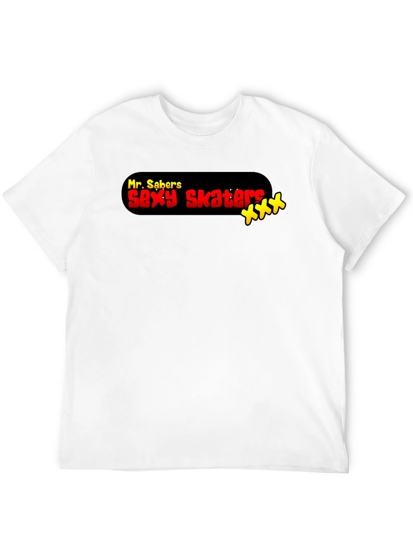 Mr. Sabers Sexy Skaters Black T-Shirt
