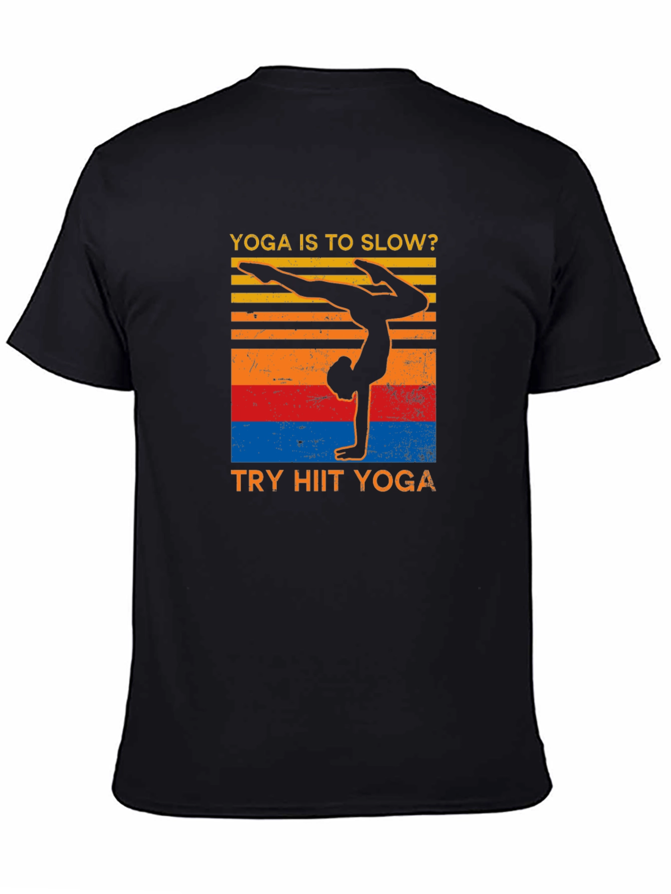 Yoga HIIT T-Shirt - Black Graphic Tee