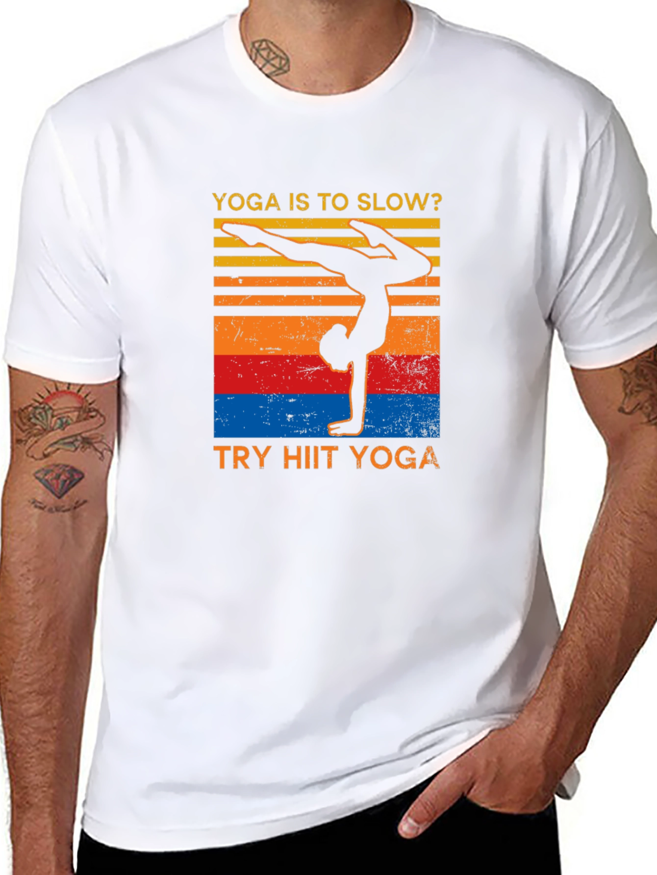Yoga HIIT T-Shirt - Black Graphic Tee