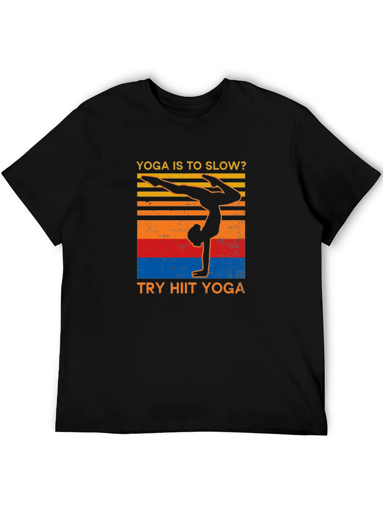 Yoga HIIT T-Shirt - Black Graphic Tee