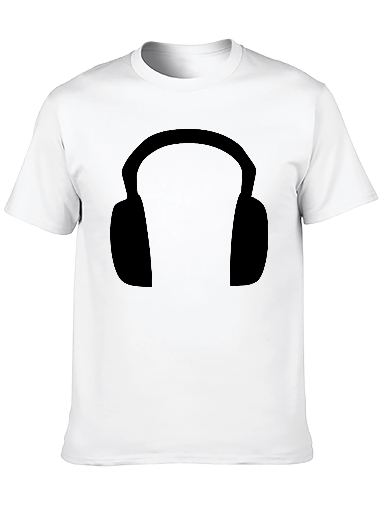 Black Headphone Graphic Tee - Stylish & Comfortable